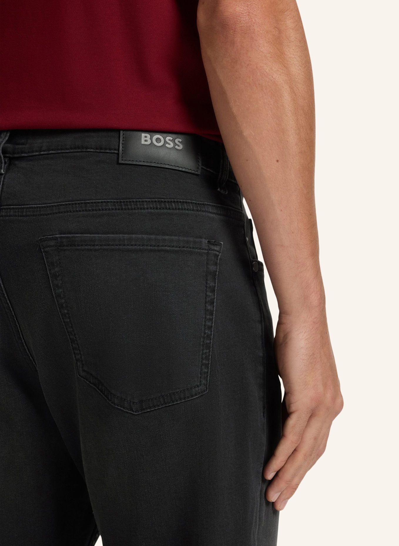 BOSS Jeans H-ANDERSON_IN Relaxed Fit: DUNKELGRAU