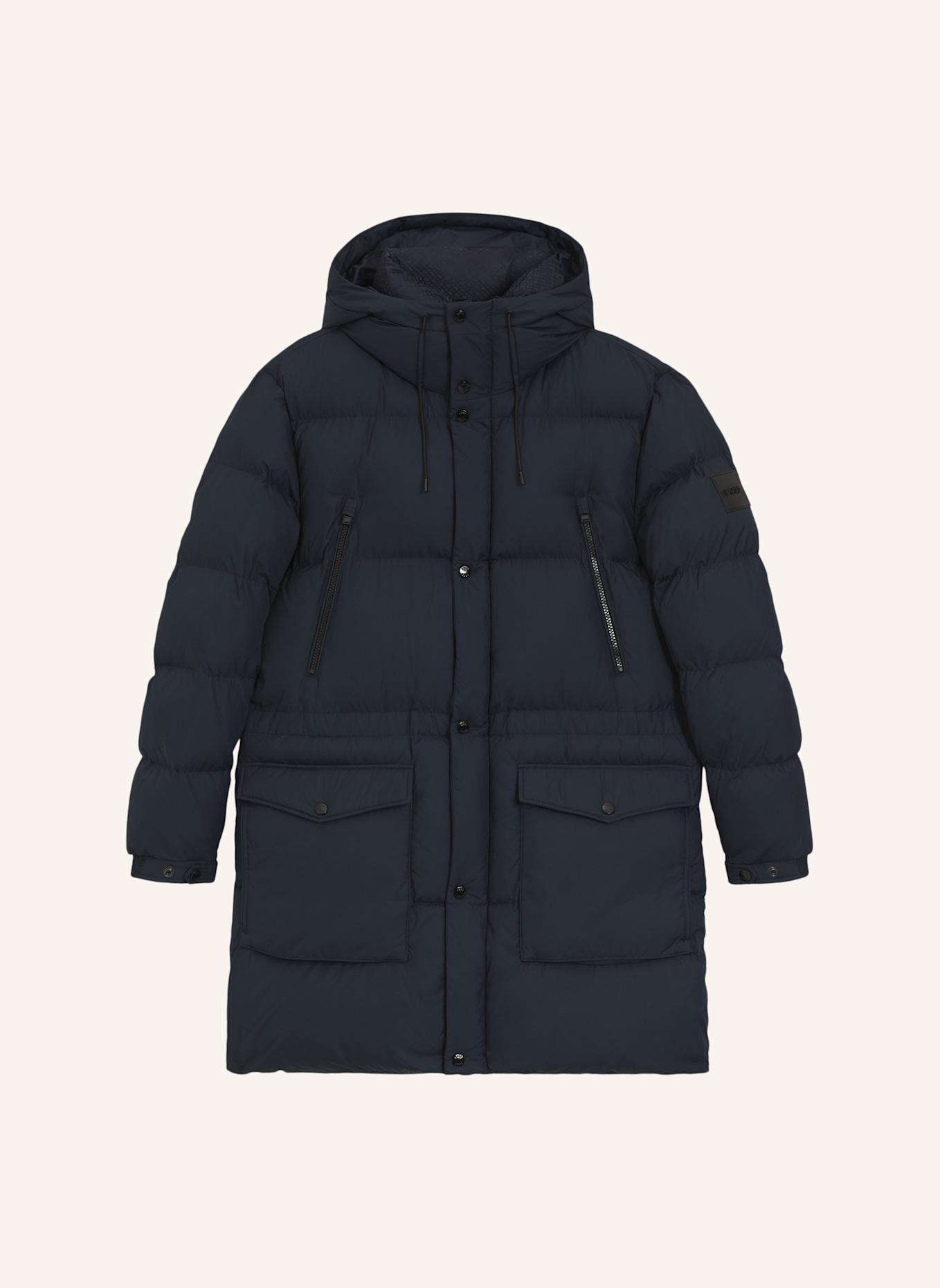 BOSS Casual Jacke H-CONDOLO2_IN Regular Fit: DUNKELBLAU