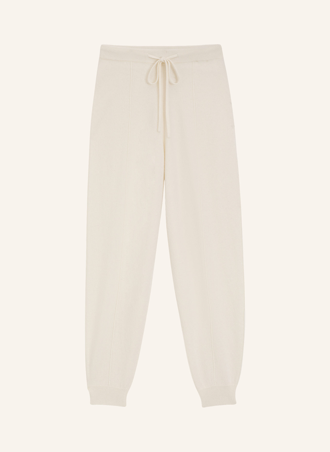 BOSS Strickhose FALINDANA aus Cashmere: WEISS