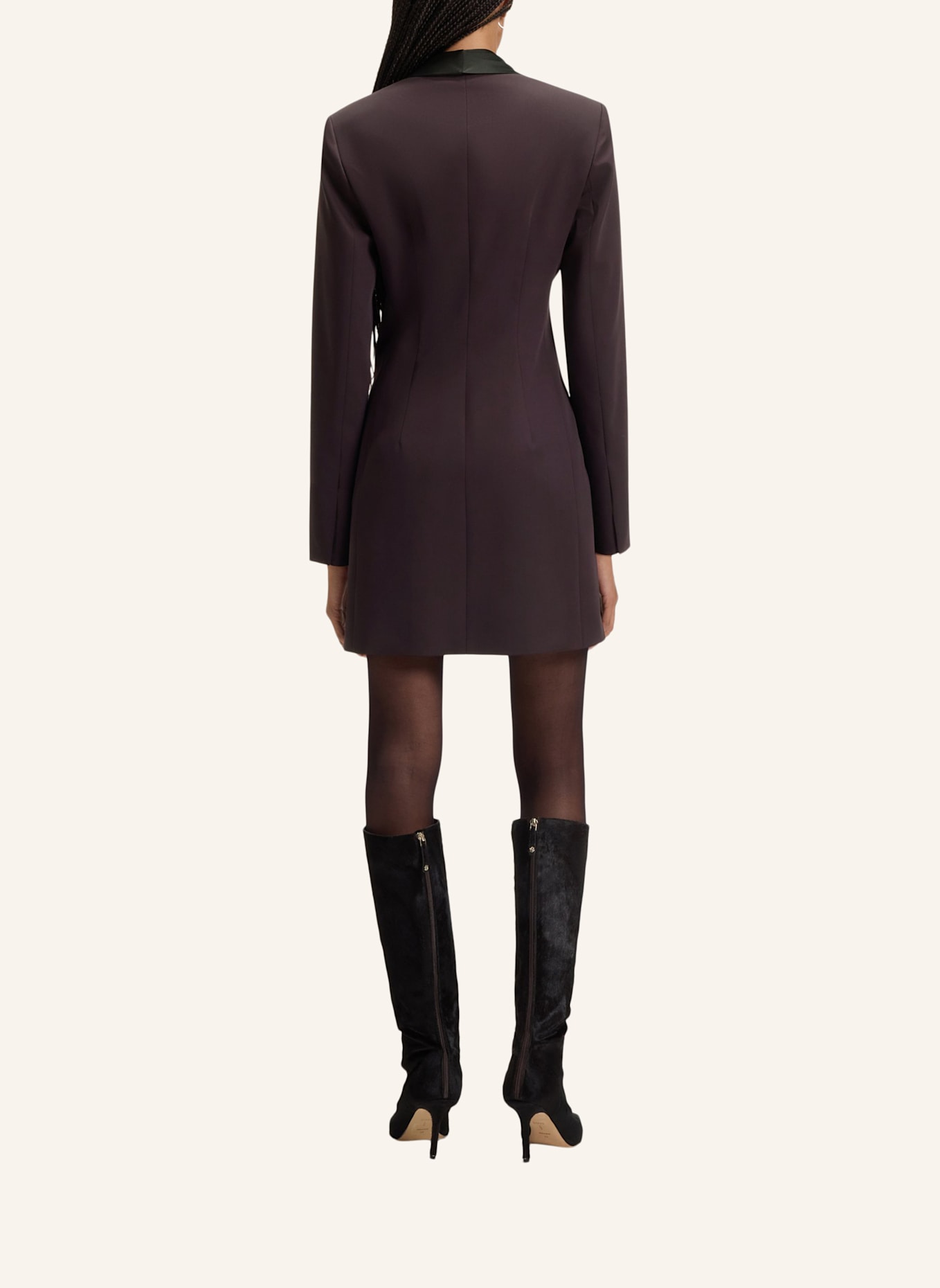 BOSS Business Kleid DANJANA Regular Fit: DUNKELLILA