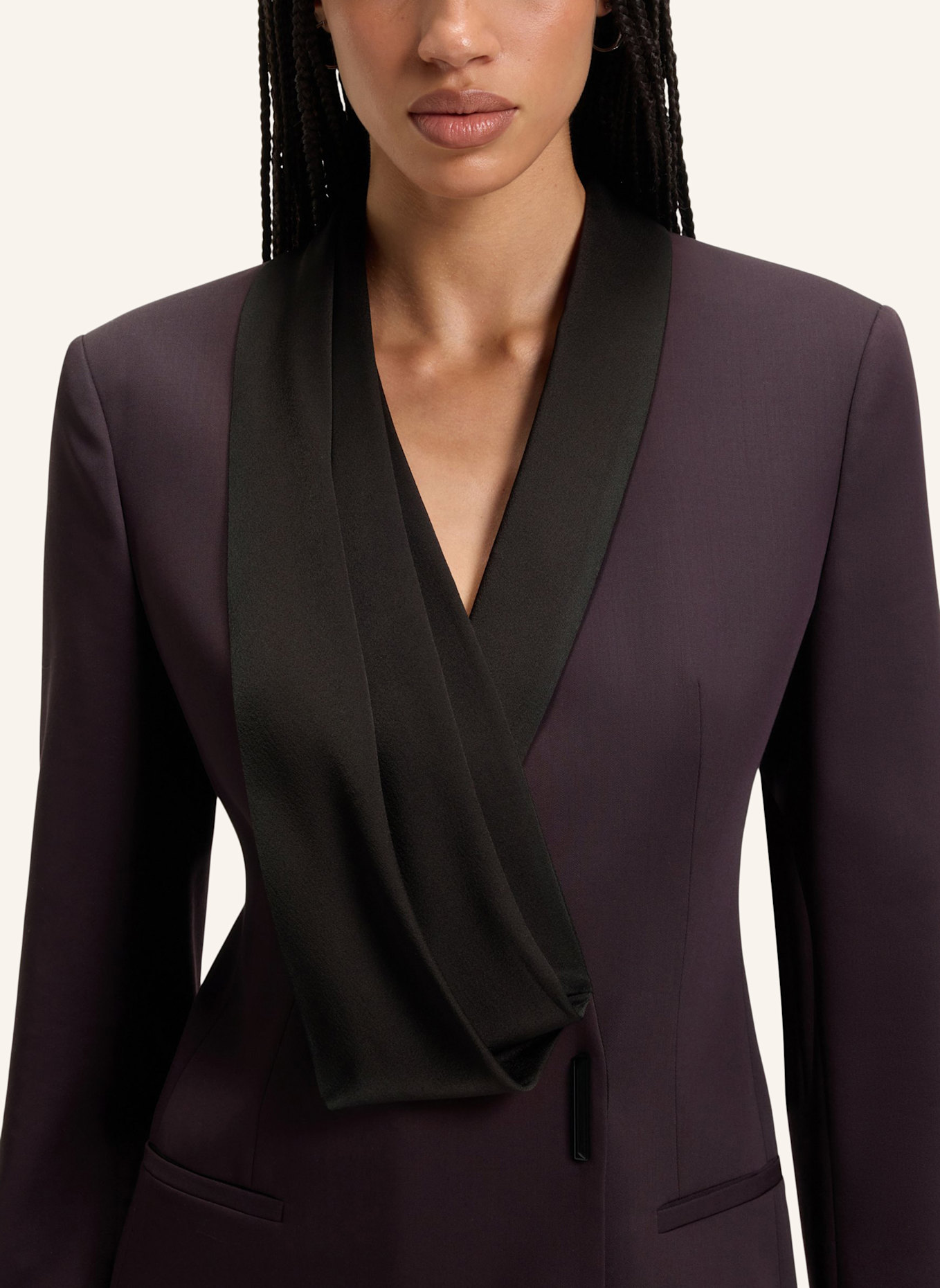 BOSS Business Kleid DANJANA Regular Fit: DUNKELLILA