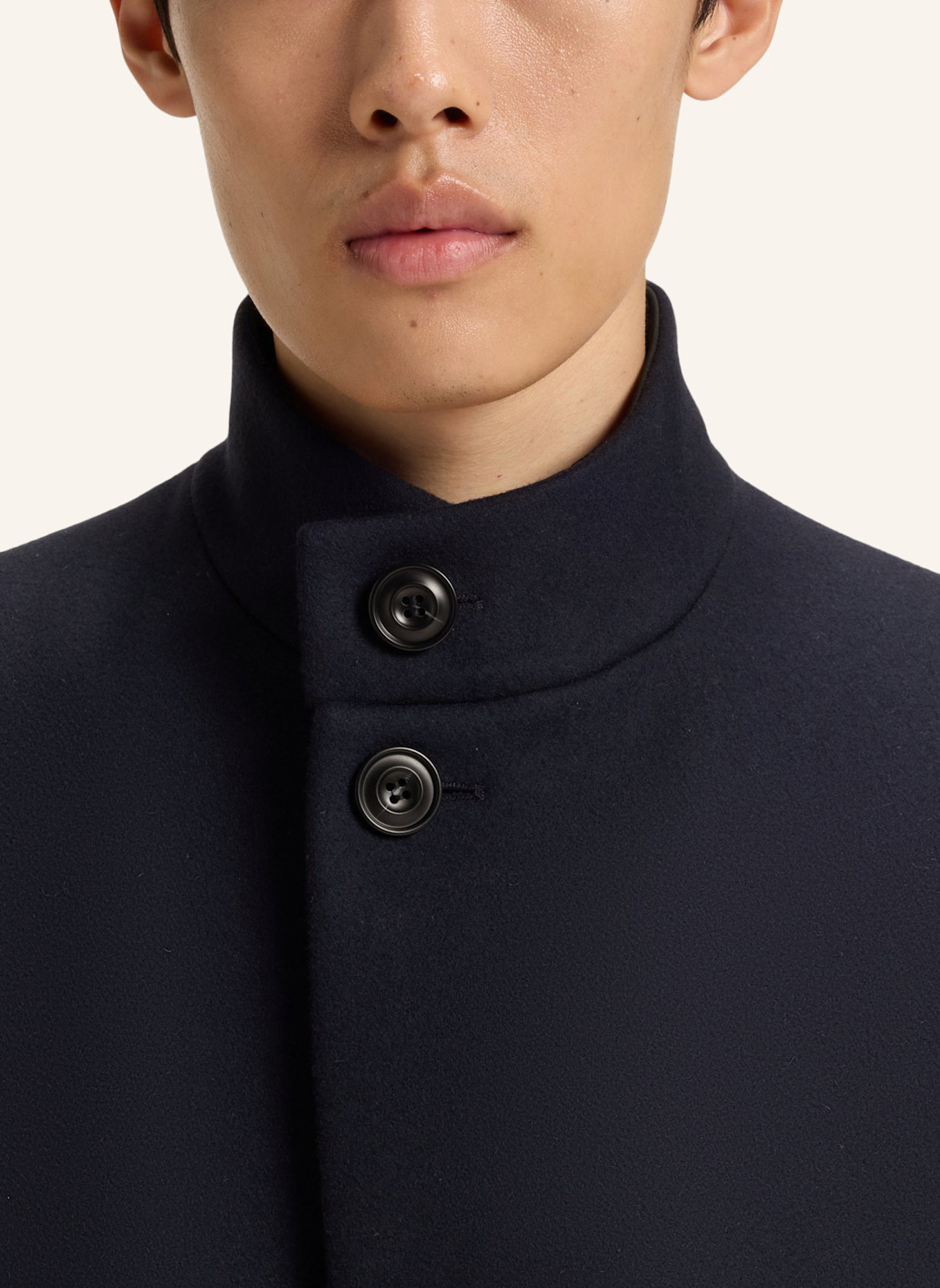 HUGO Wollmantel MINTRAX: DUNKELBLAU