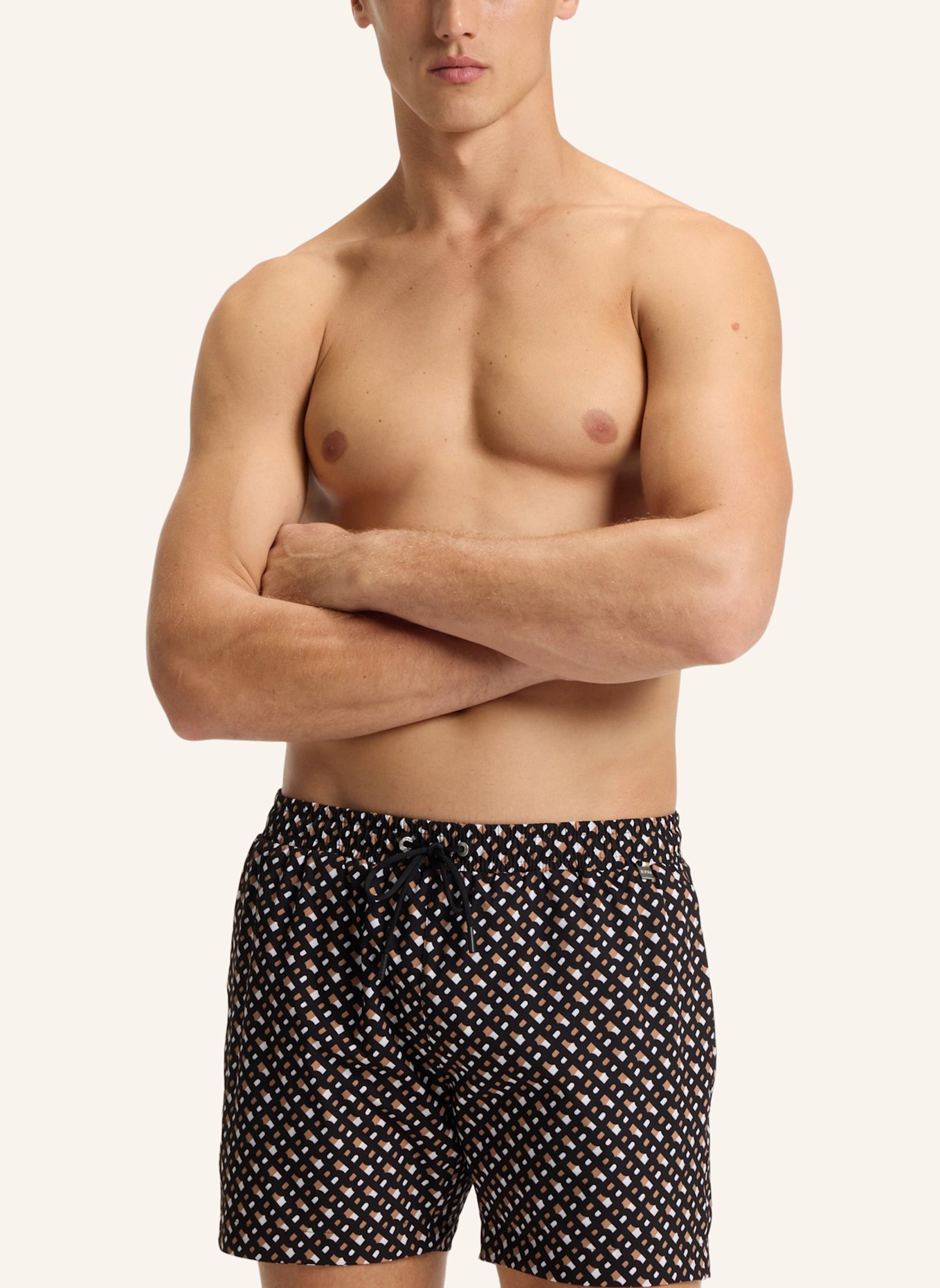 BOSS Badeshort MANU NEW: SCHWARZ