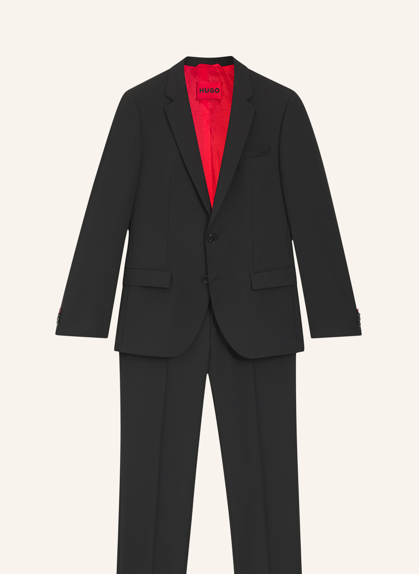 HUGO Business Anzug HENRY/GETLIN231X Slim Fit: SCHWARZ