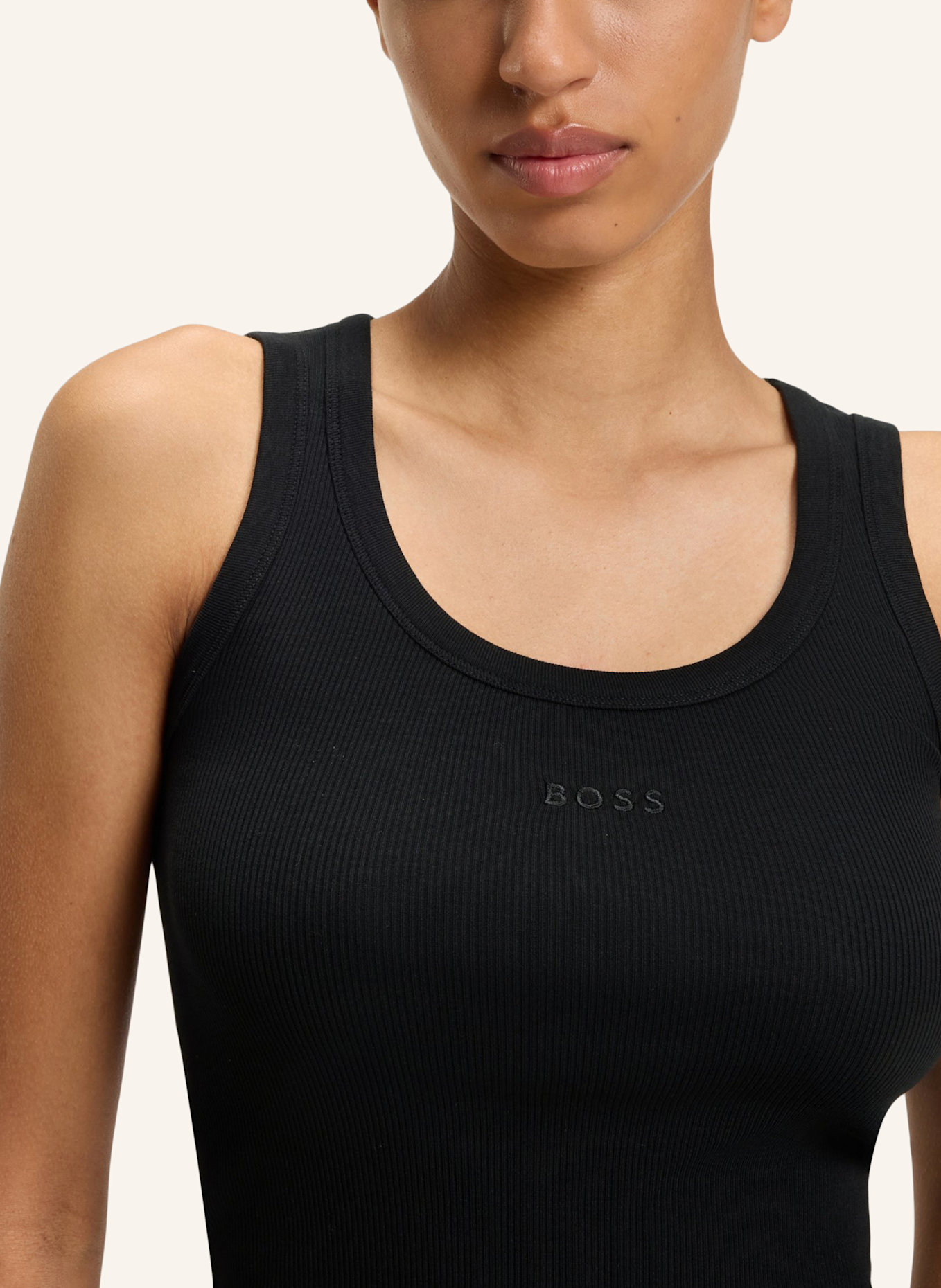 BOSS Casual Top C_EMATITE Slim Fit: SCHWARZ