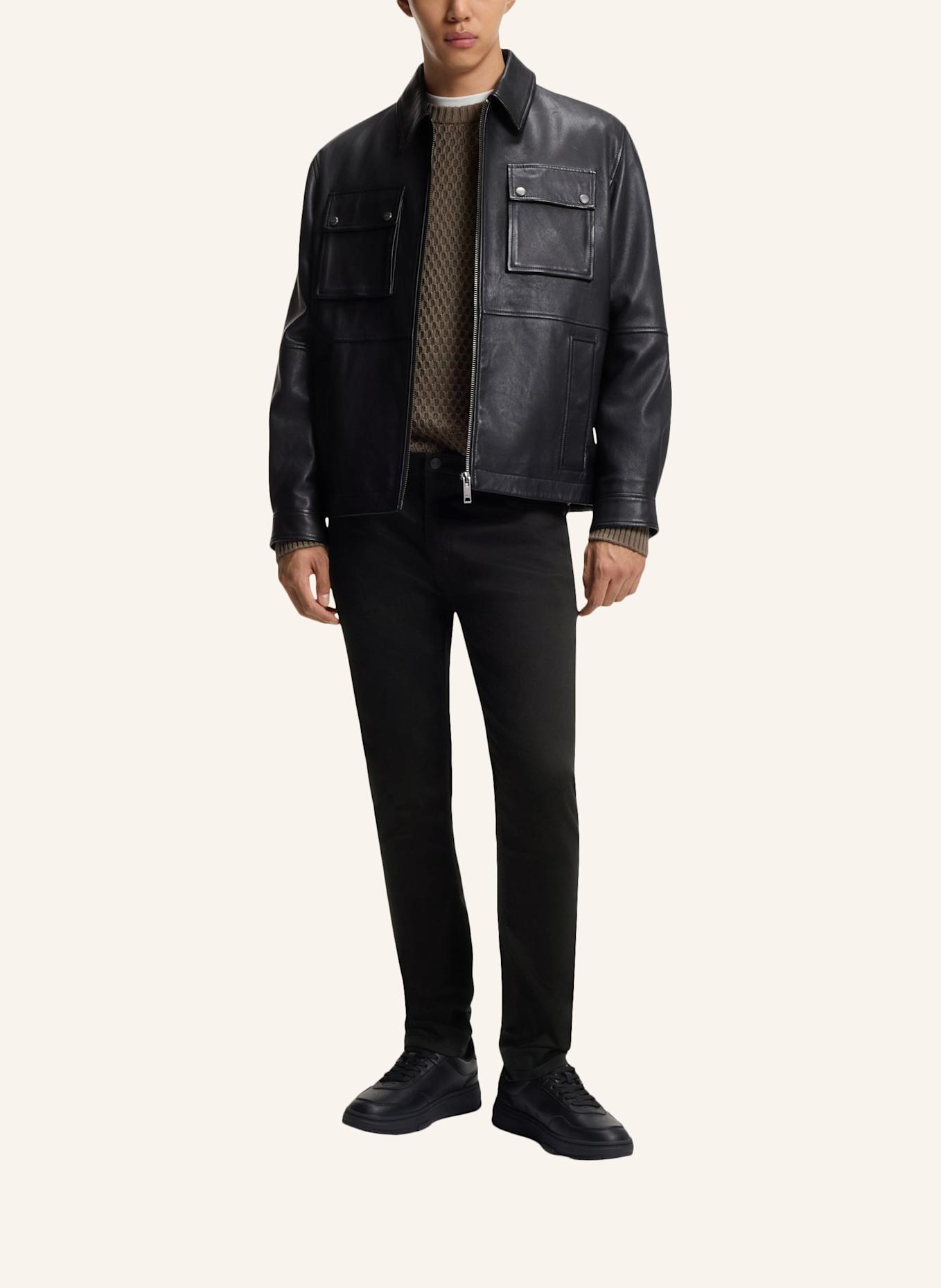 HUGO Jeans HUGO 734 Extra-Slim Fit: SCHWARZ