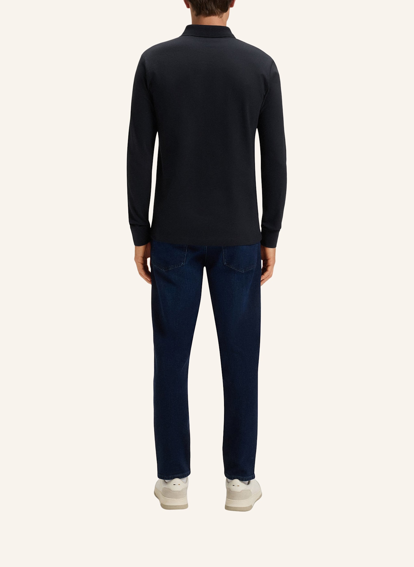 BOSS Piqué-Poloshirt PASSERBY Slim Fit: DUNKELBLAU