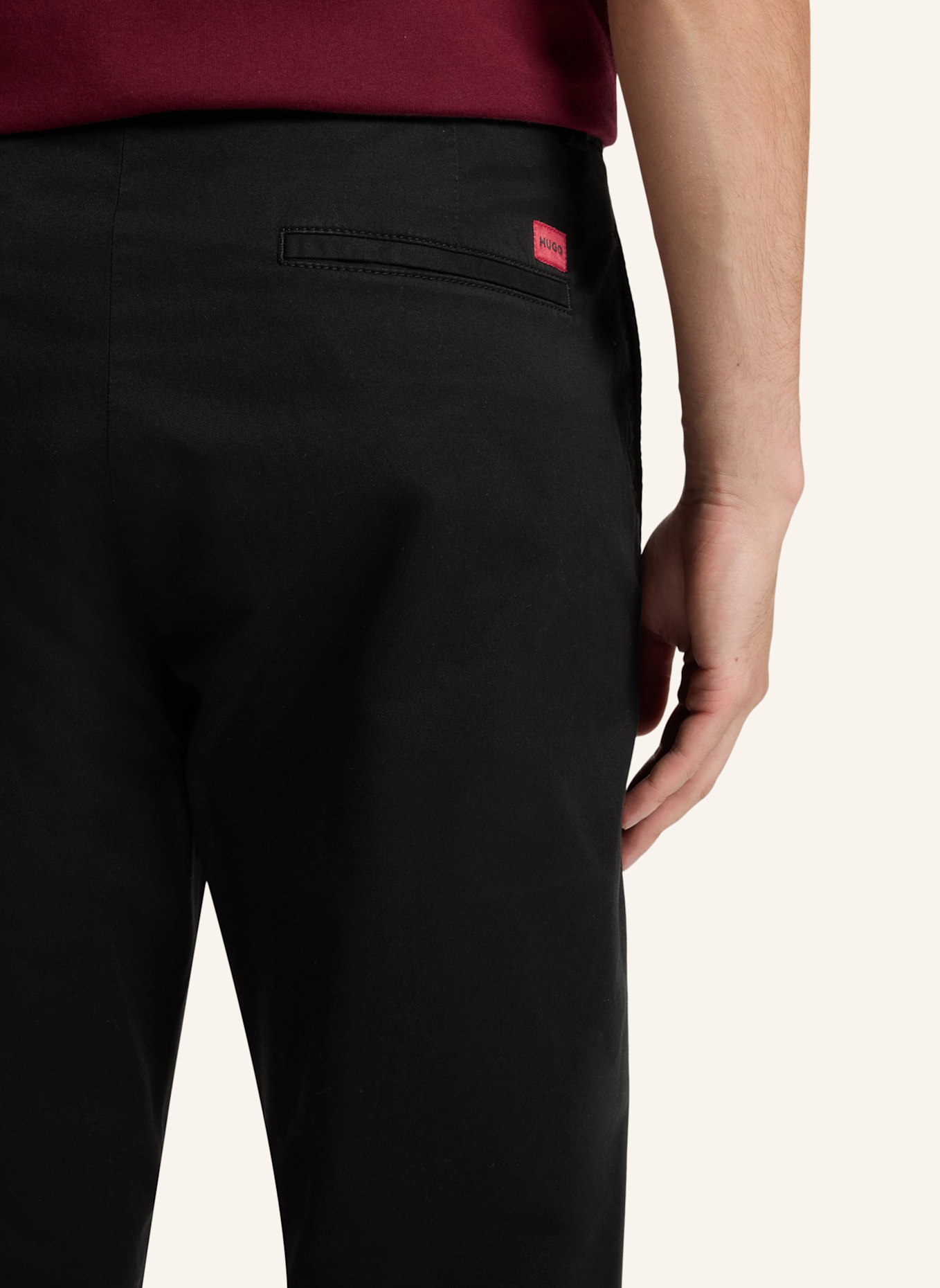 HUGO Casual Hose DAVID251D Slim Fit: SCHWARZ