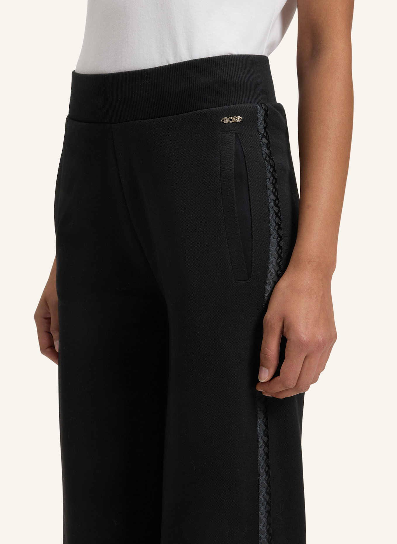 BOSS Loungewear Unterteil B TEXTURE_PANTS: SCHWARZ