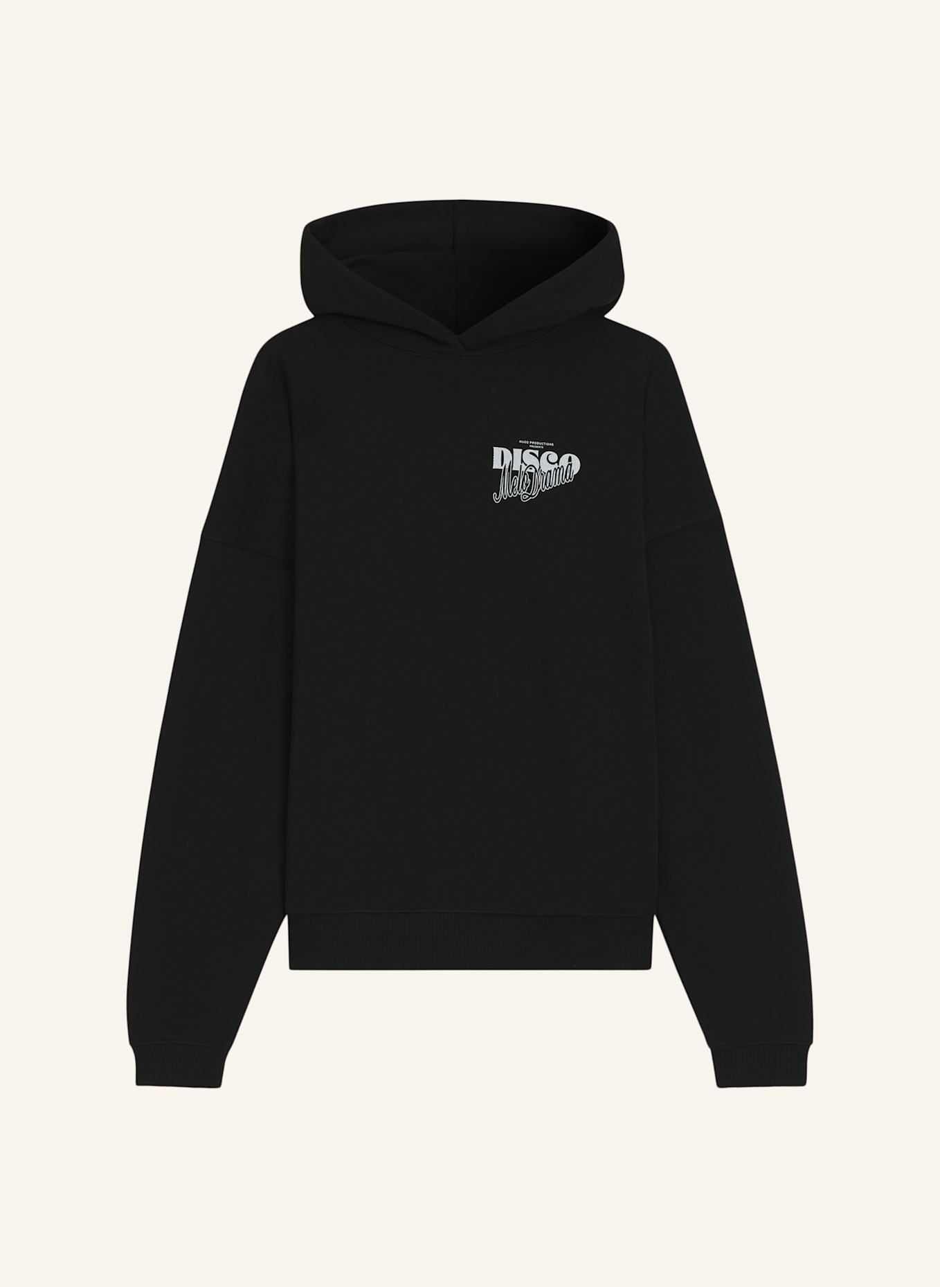 HUGO Sweatshirt DALESSANDRA Oversize Fit: SCHWARZ