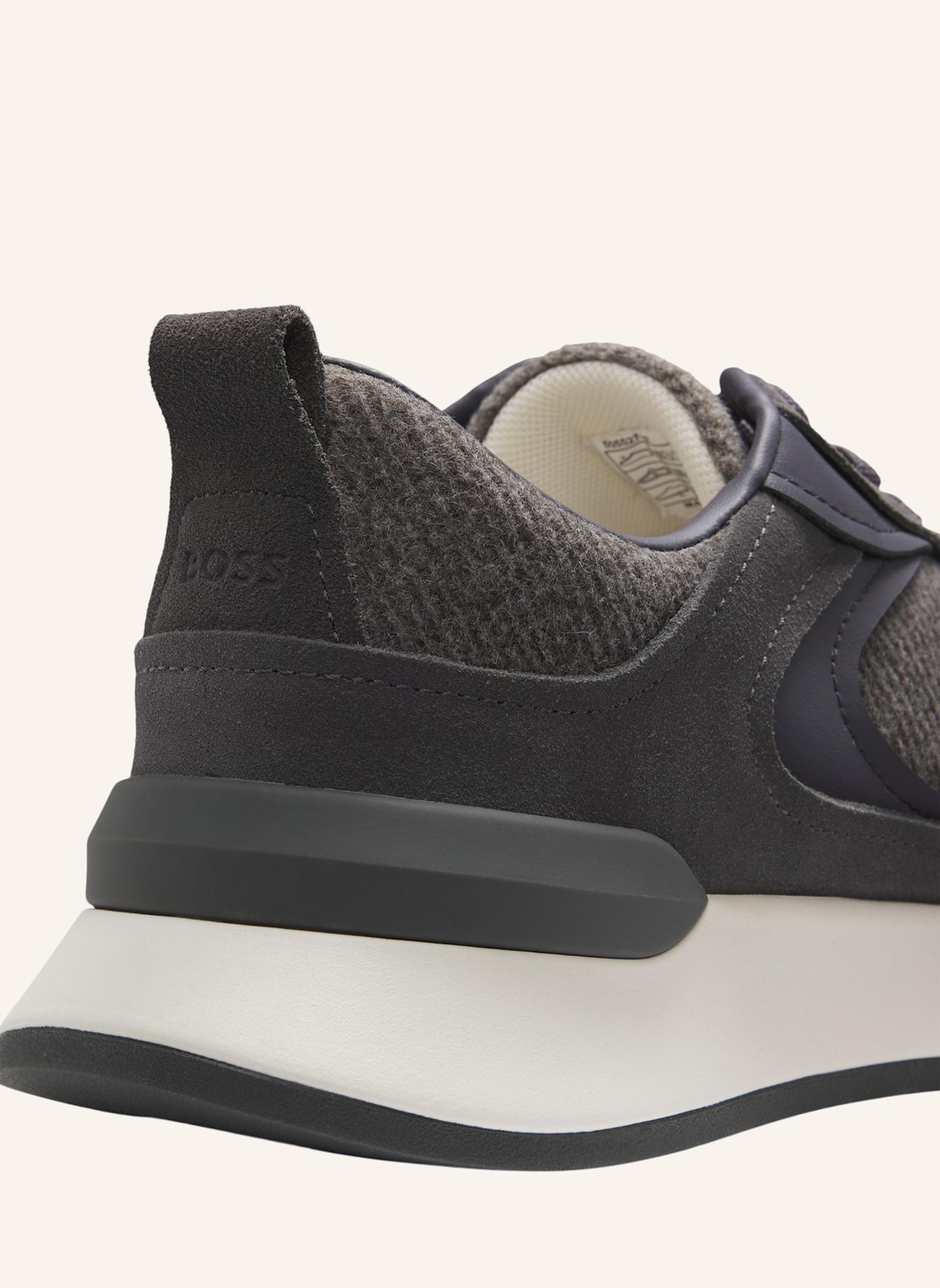 BOSS Turnschuh B ICON_RUNN_WLSD: DUNKELGRAU