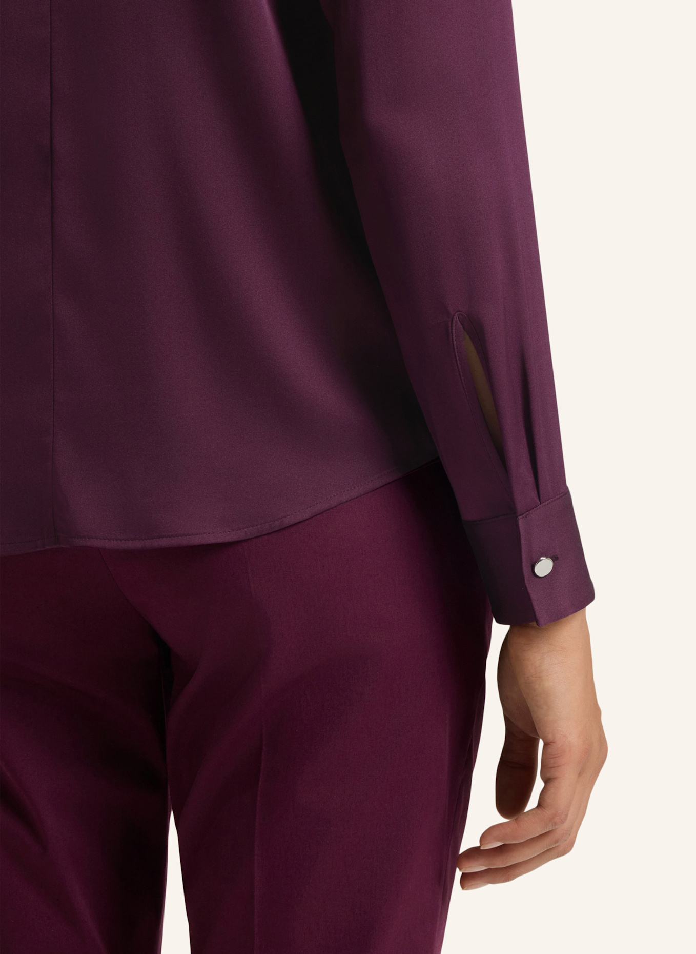 BOSS Seidenbluse BANORAH: DUNKELLILA