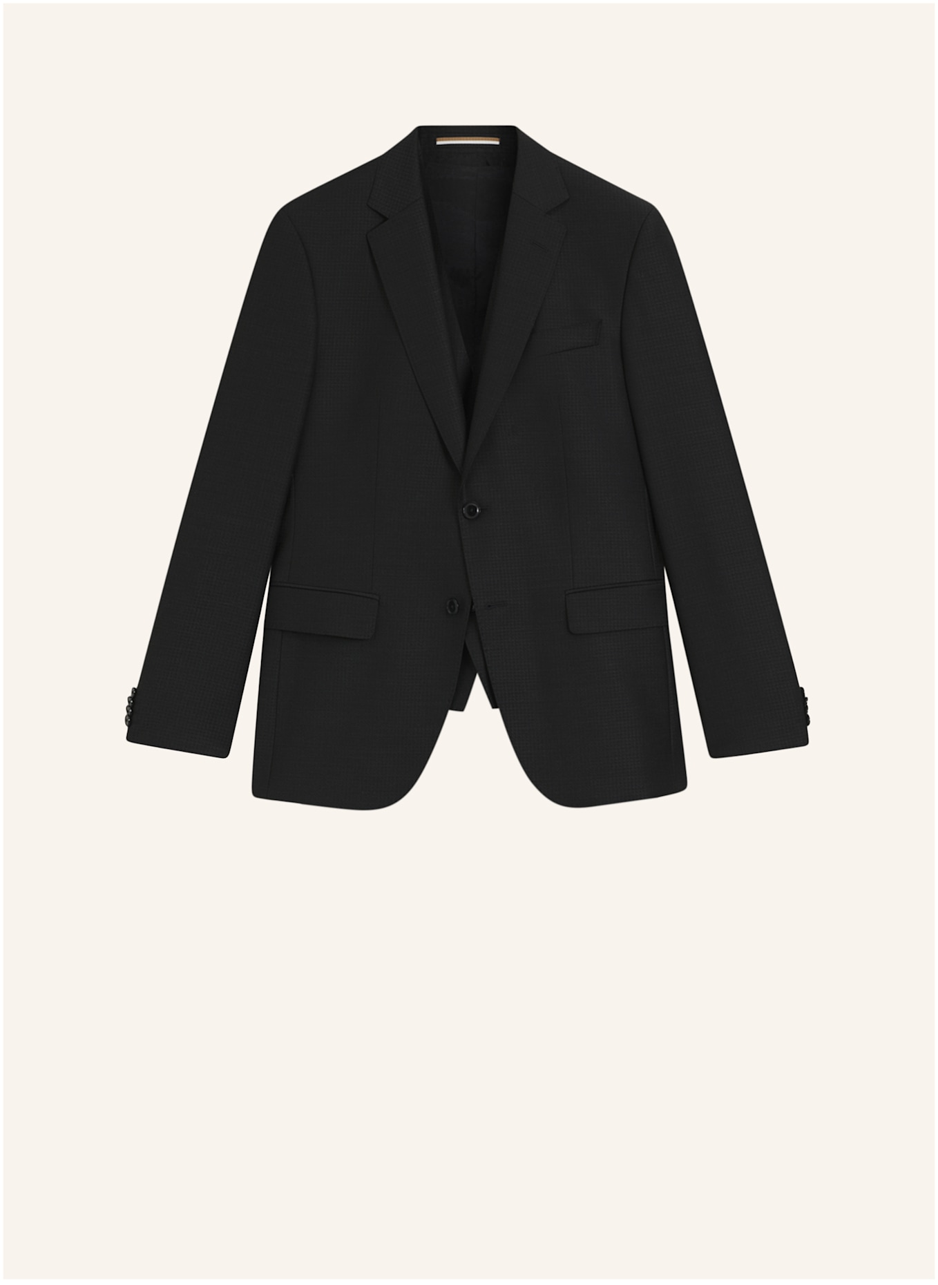 BOSS Business Anzug H-HUGE-3PCS-253 Slim Fit: SCHWARZ