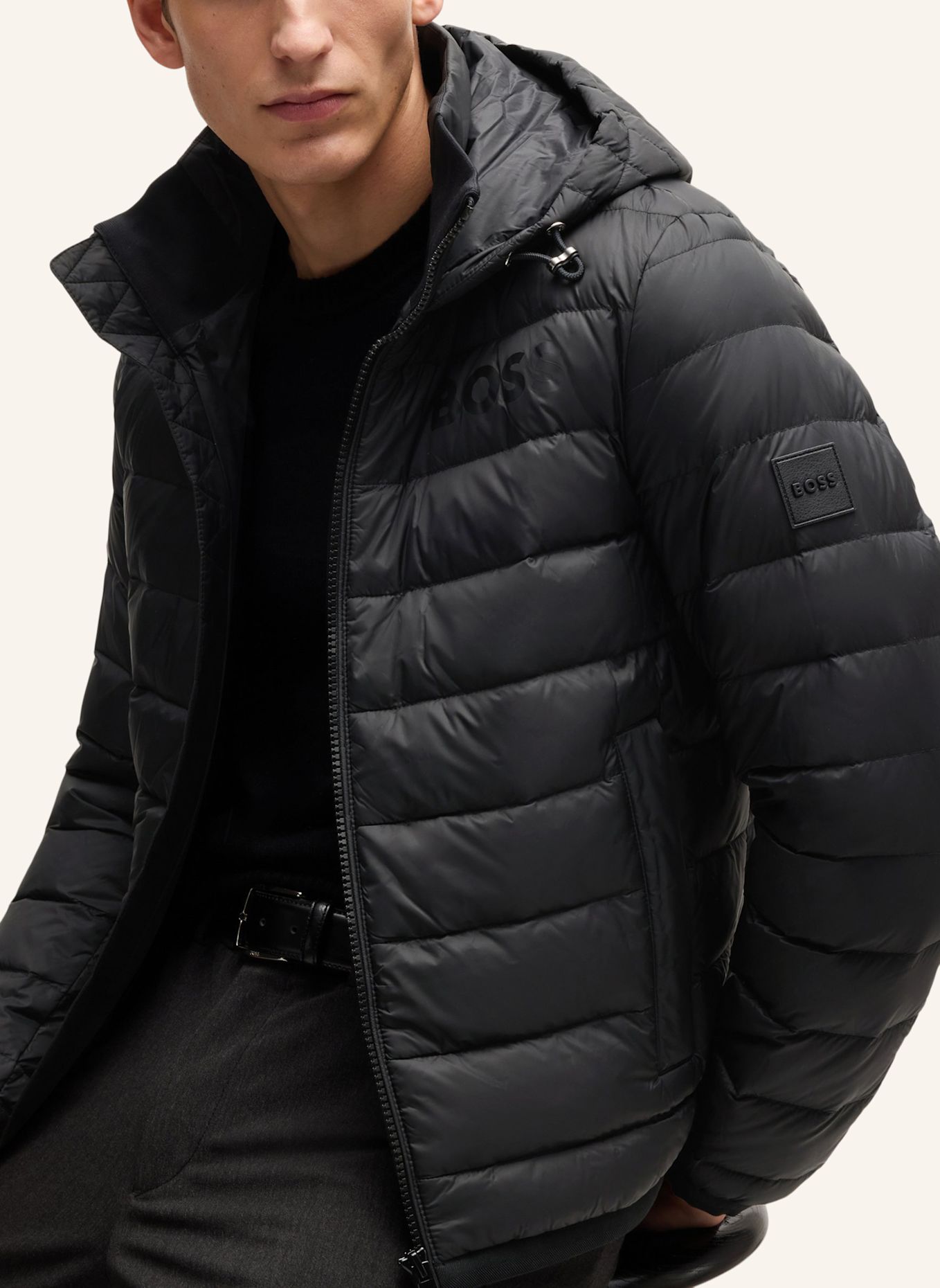 BOSS Casual Jacke DAWOOD1_IN Regular Fit: SCHWARZ