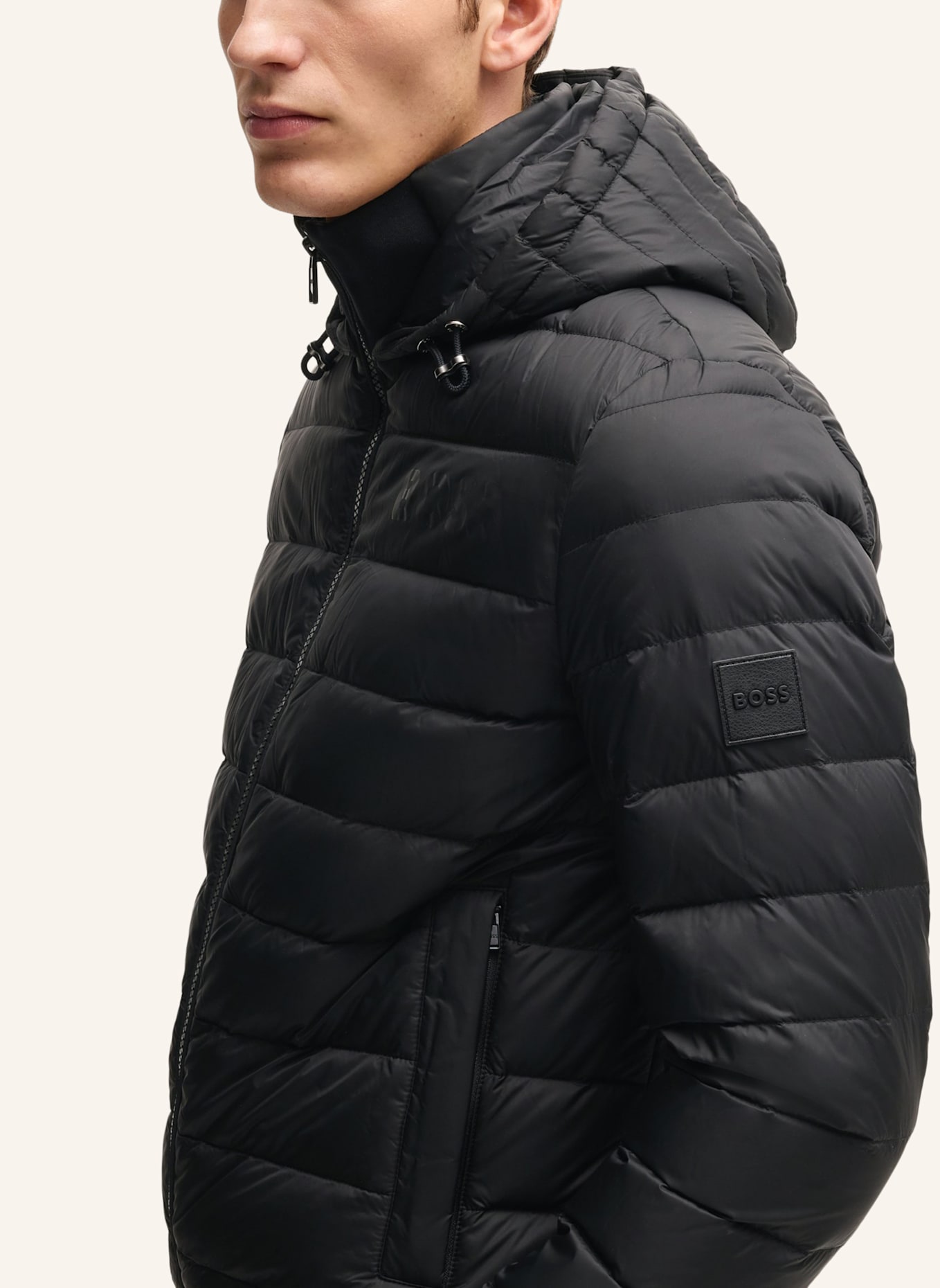 BOSS Casual Jacke DAWOOD1_IN Regular Fit: SCHWARZ