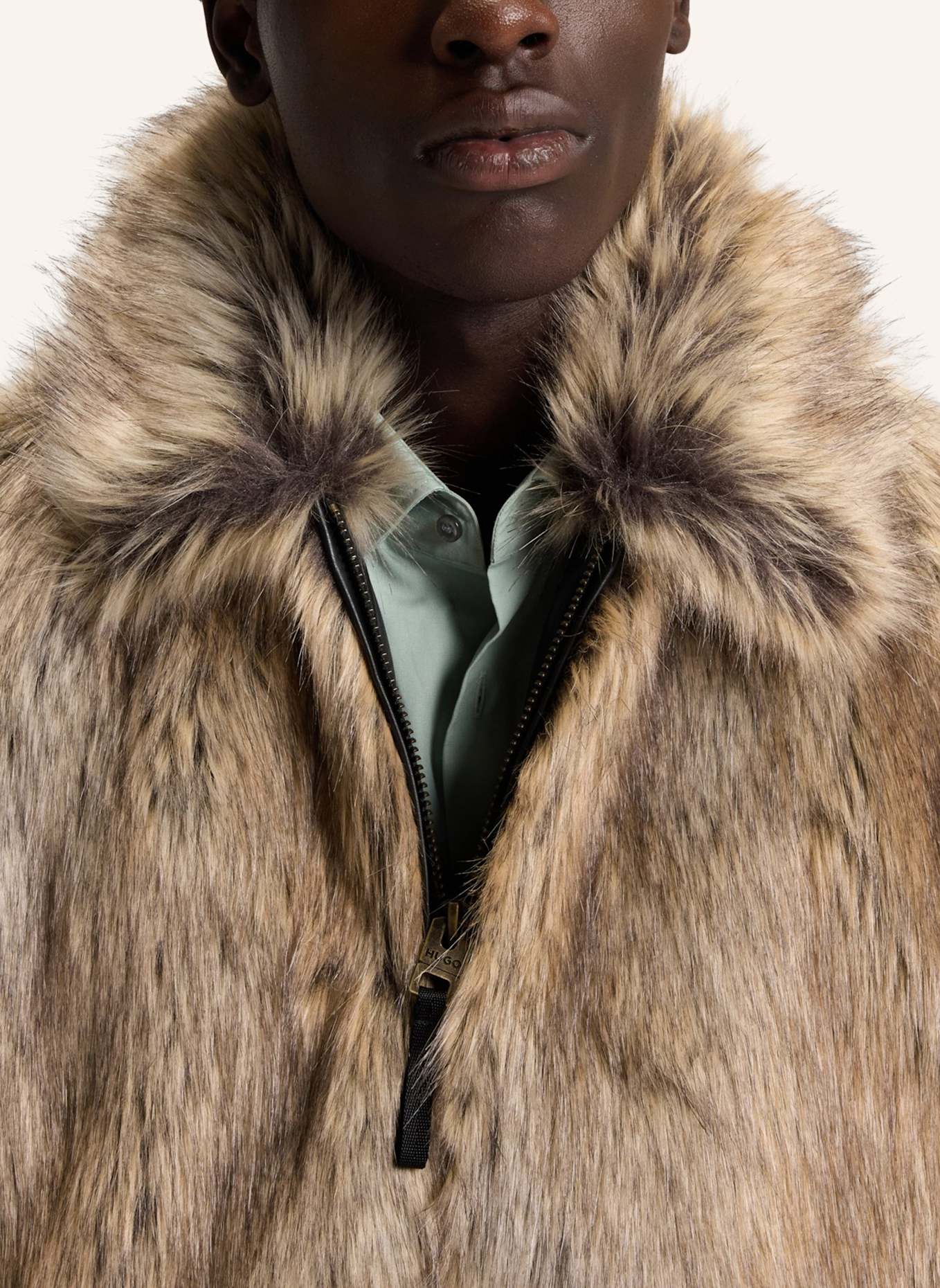 HUGO Casual Jacke BRYAN2541 Relaxed Fit: HELLBRAUN