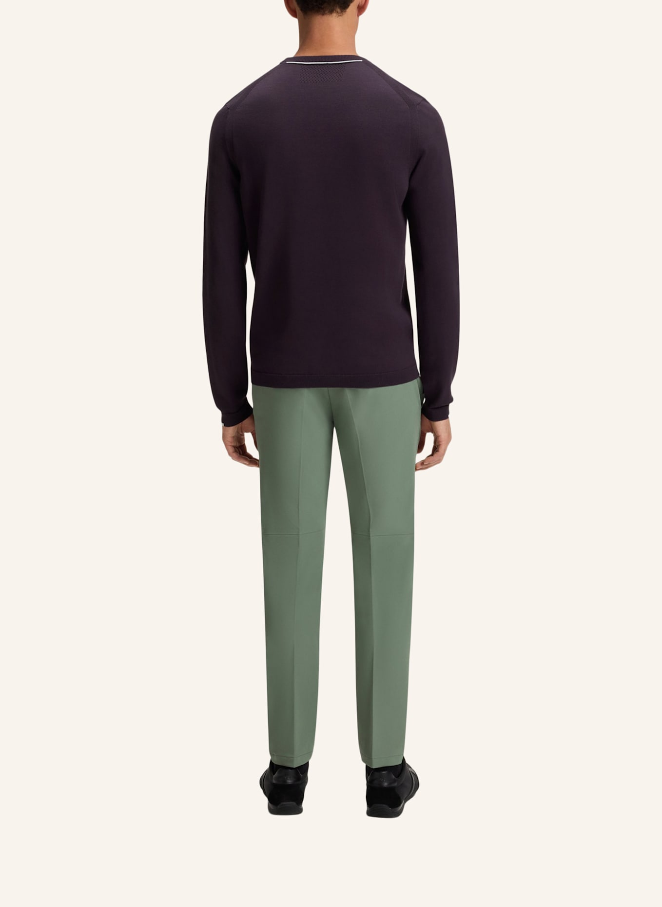 BOSS Pullover K_EVER-X CN Regular Fit: LILA