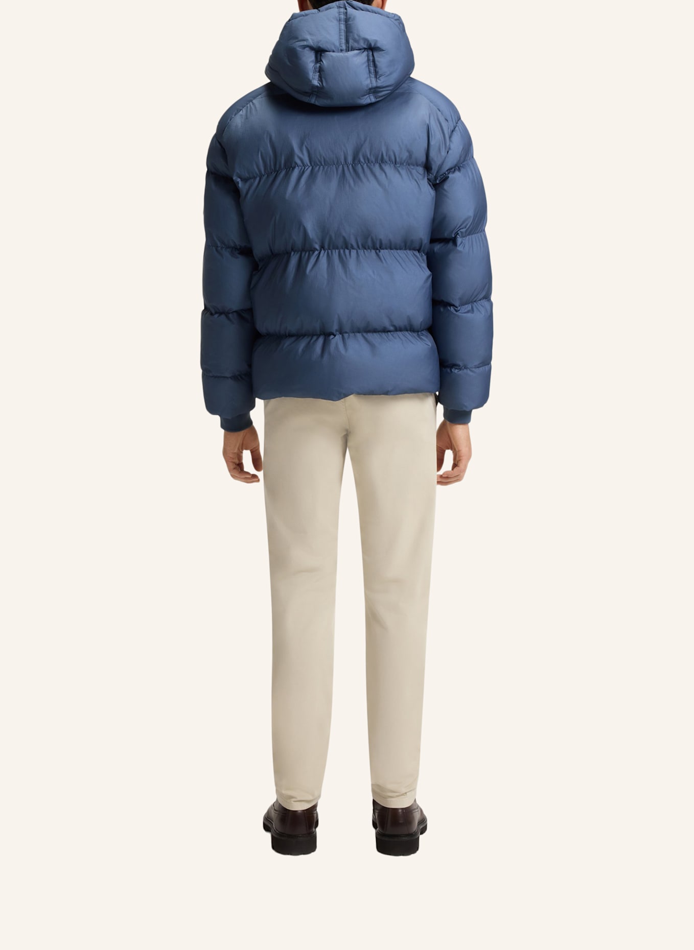 BOSS Steppjacke ORBOK mit abnehmbarer Kapuze: BLAU