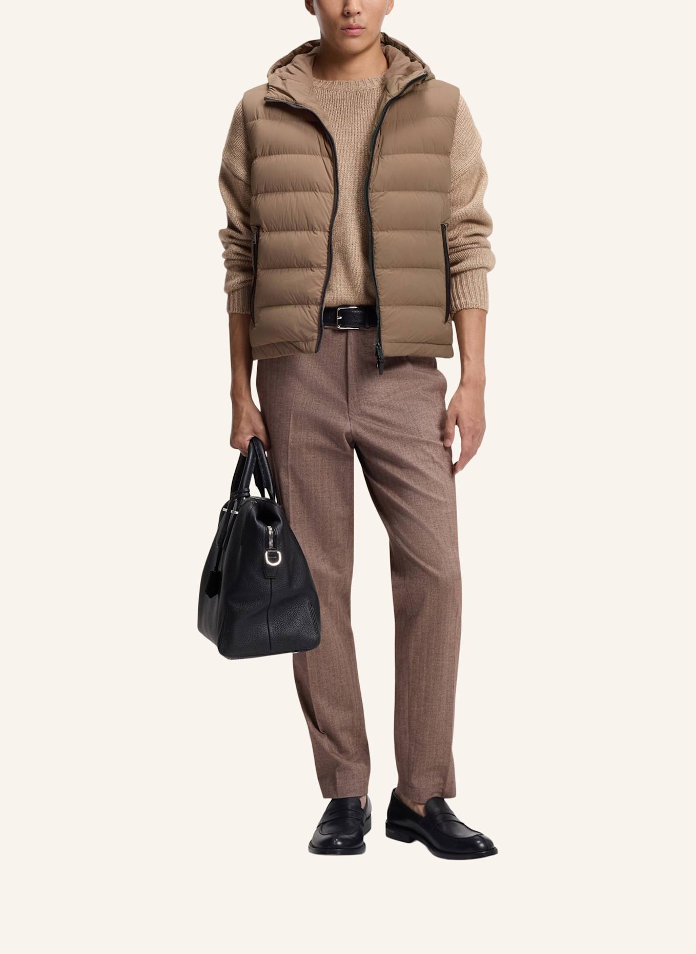 BOSS Daunenjacke L-DAMEST Regular Fit: BEIGE