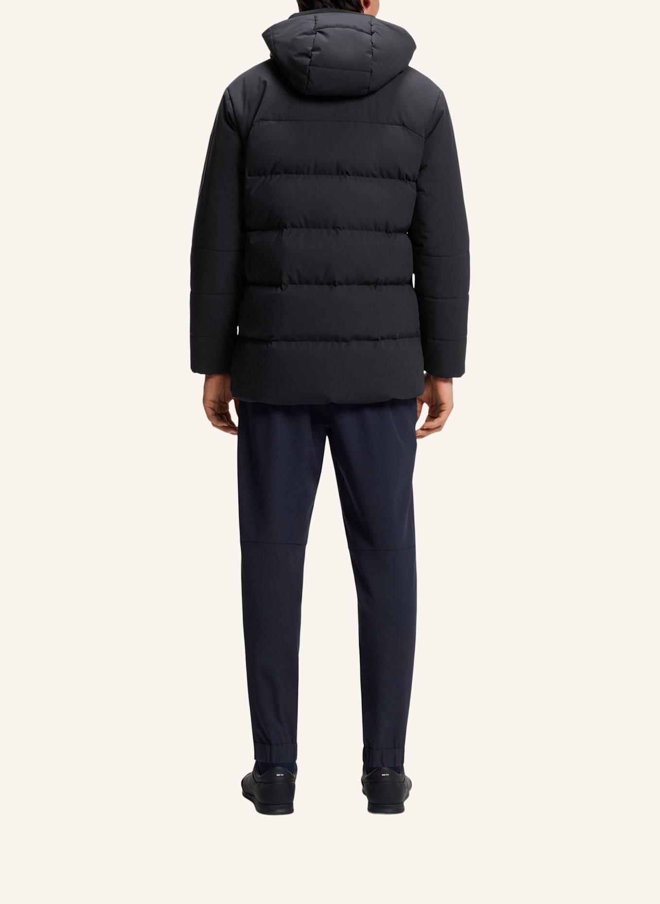 BOSS Casual Jacke OW_BLOCK-X PARKA Regular Fit: DUNKELBLAU