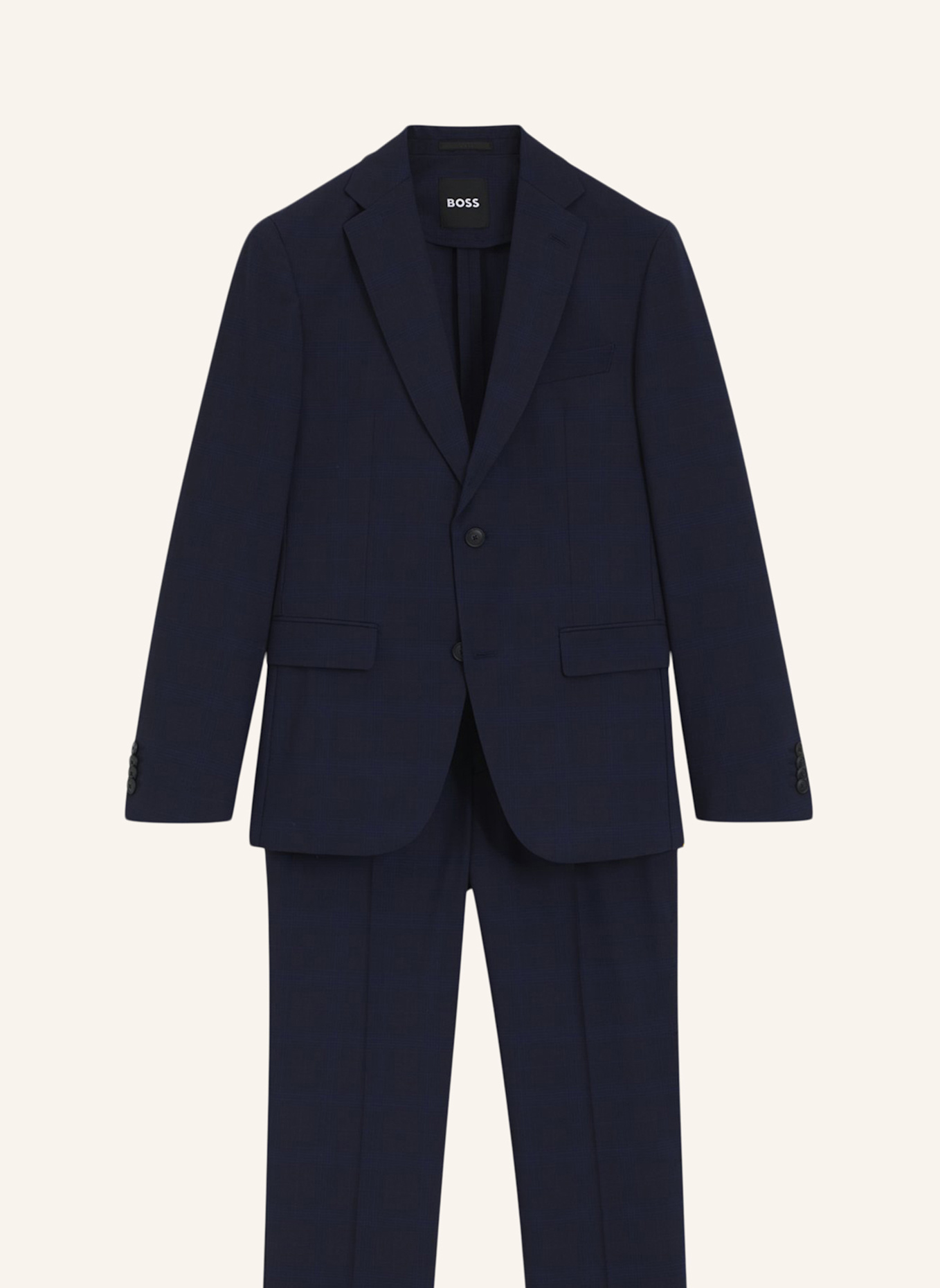 BOSS Business Anzug P-HUGE-2PCS-252 Slim Fit: DUNKELBLAU