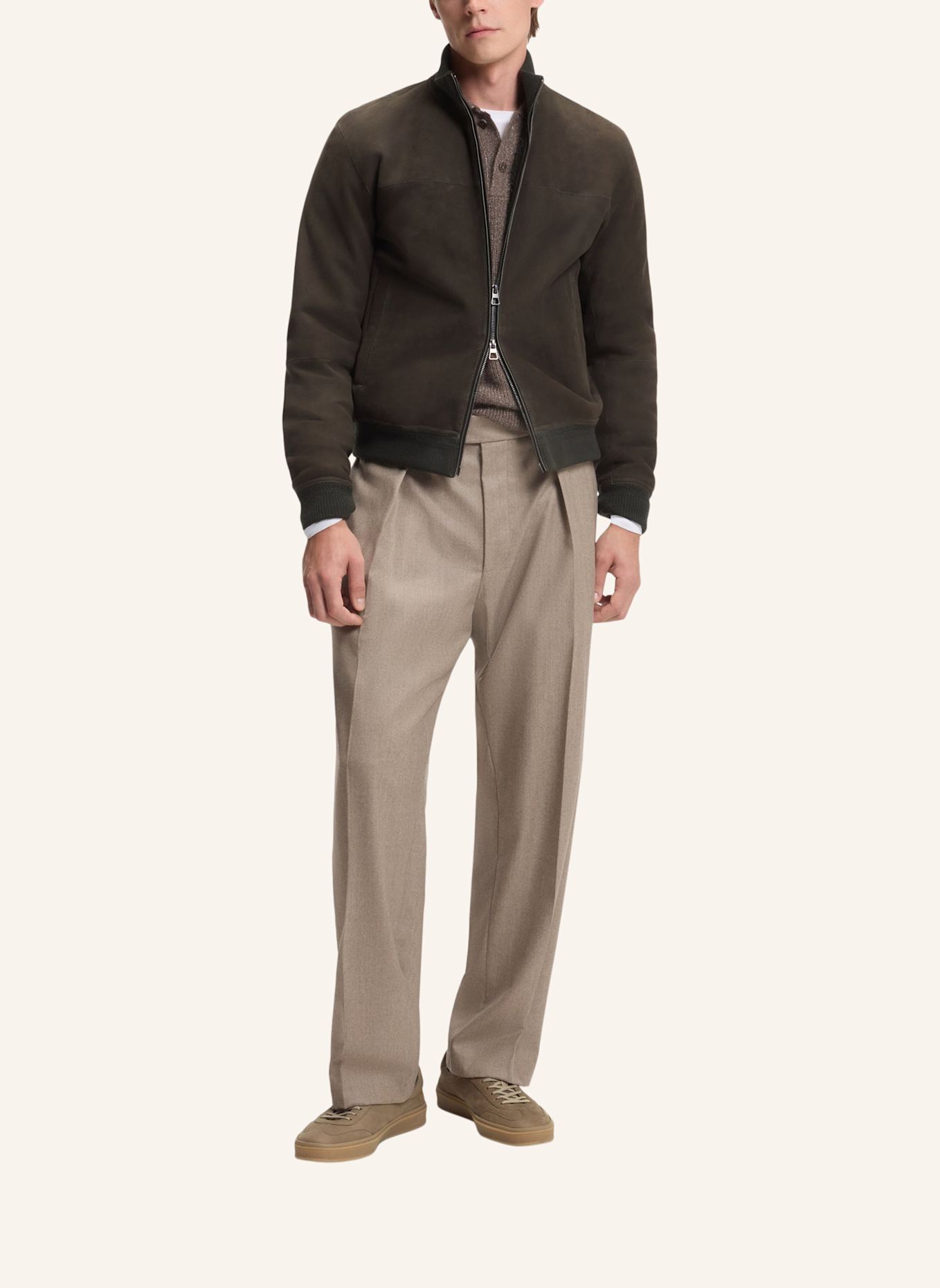 BOSS Sneaker ZAREK_TENN_NBGR_DB: KHAKI