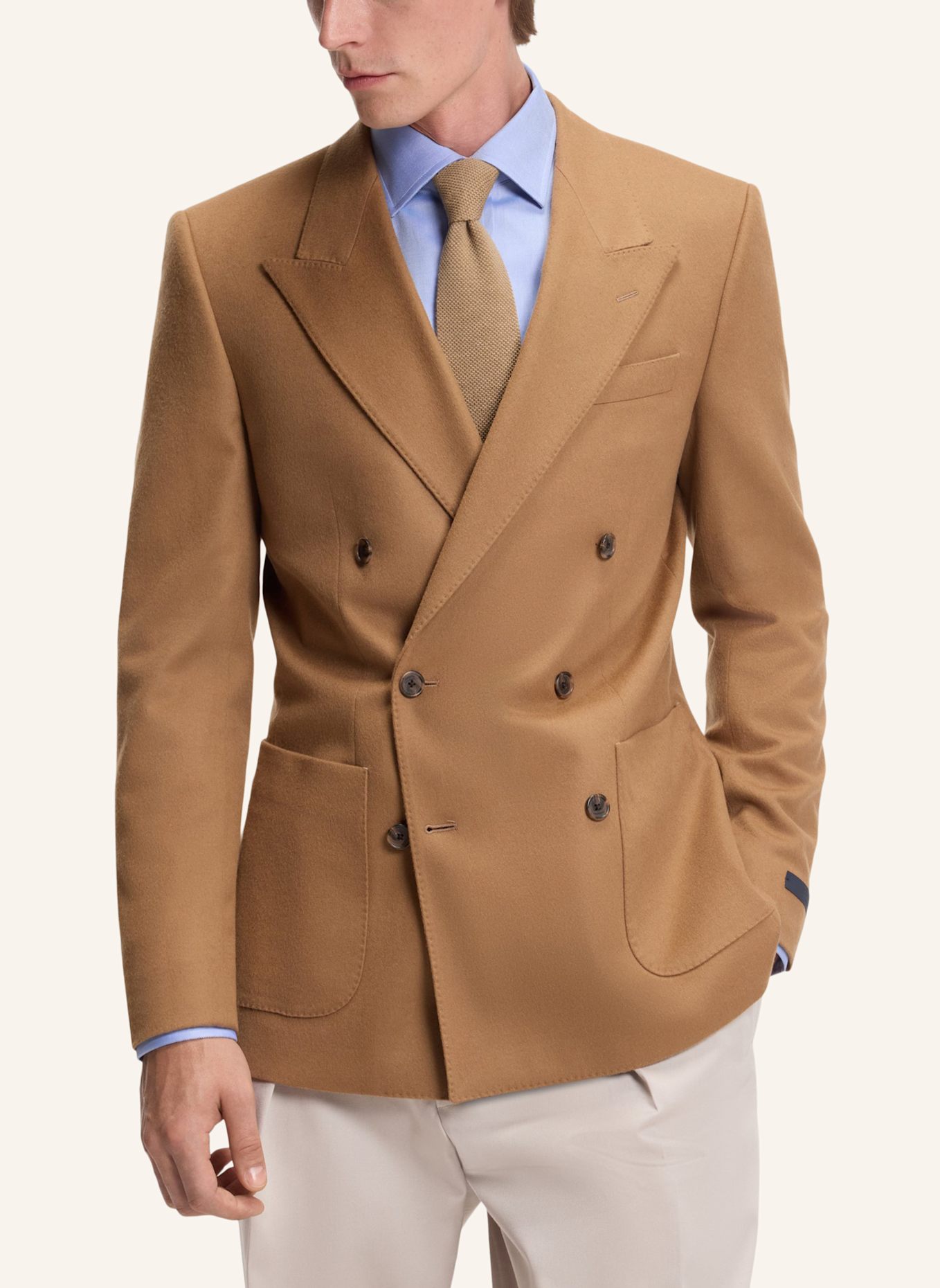 BOSS Krawatte H-TIE 7 CM K. 252 DB: BEIGE