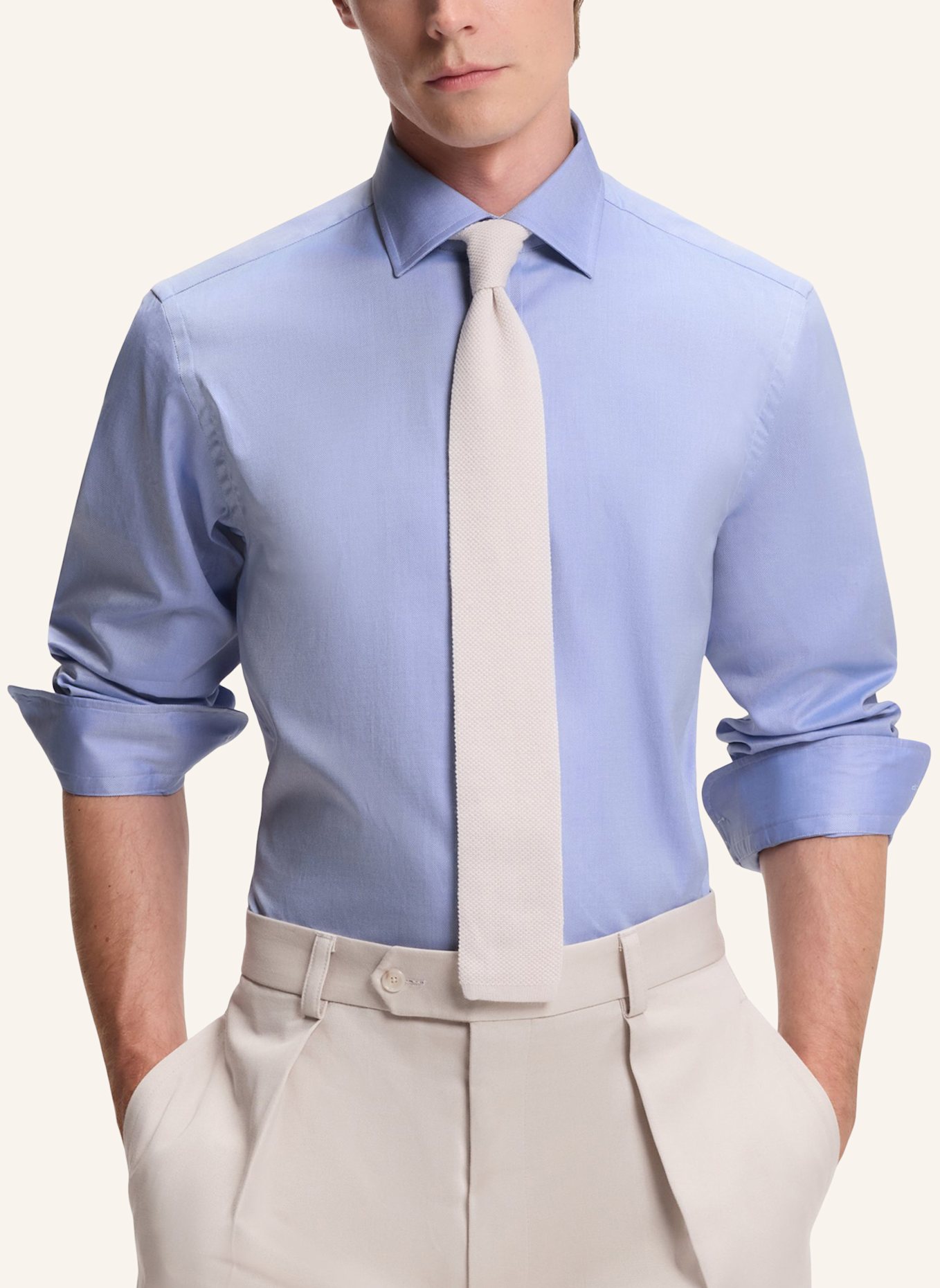 BOSS Krawatte H-TIE 7 CM K. 252 DB: BEIGE