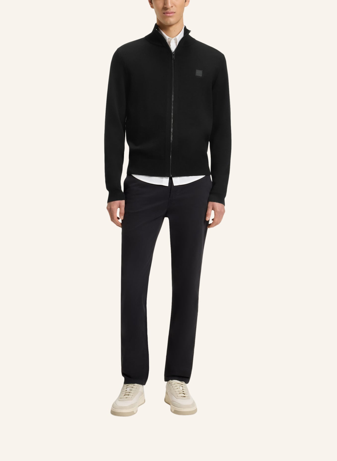 BOSS Casual Jacke KANOZIP_S Regular Fit: SCHWARZ