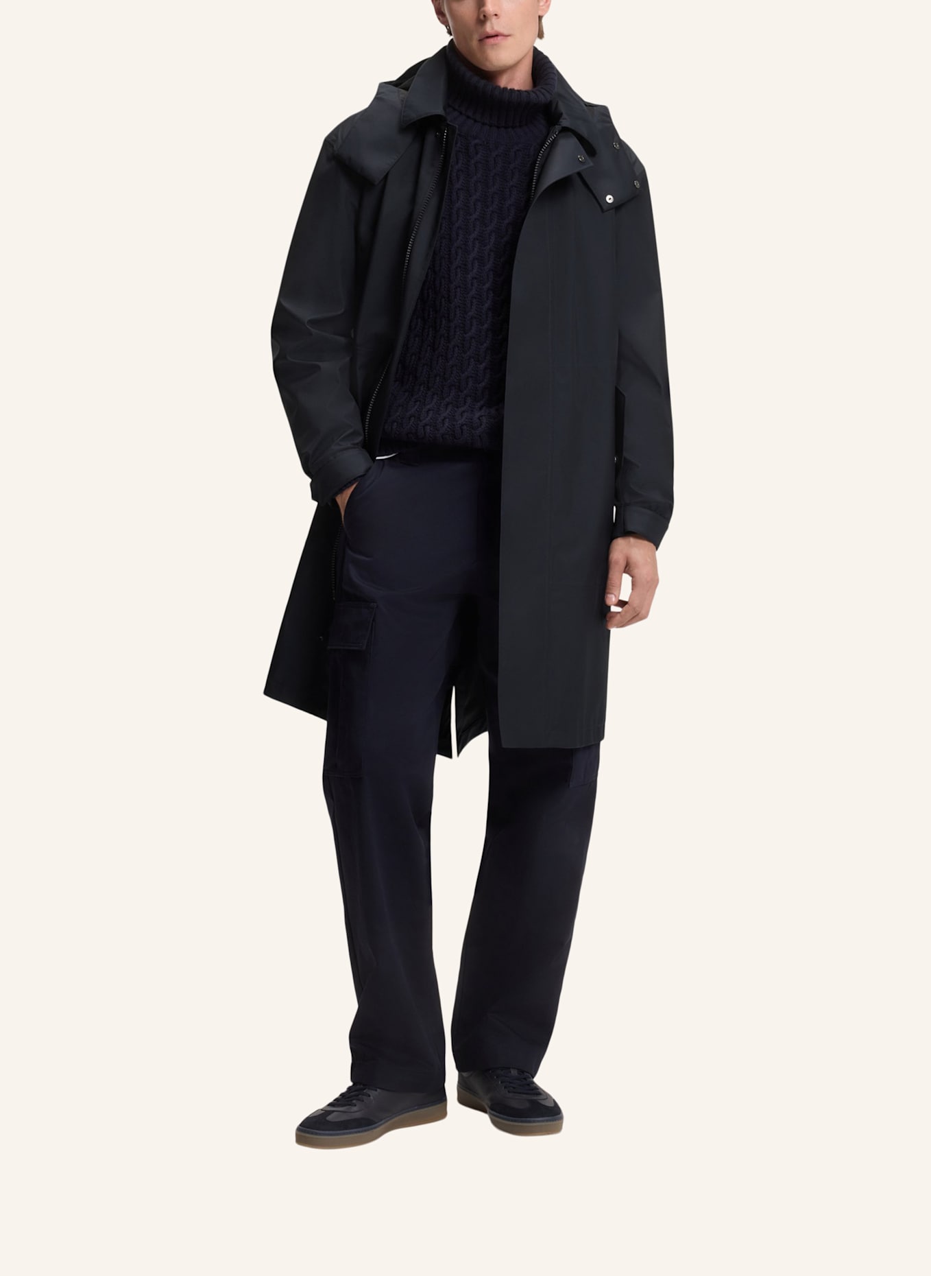 BOSS Casual Jacke CANTEO_DB: DUNKELBLAU