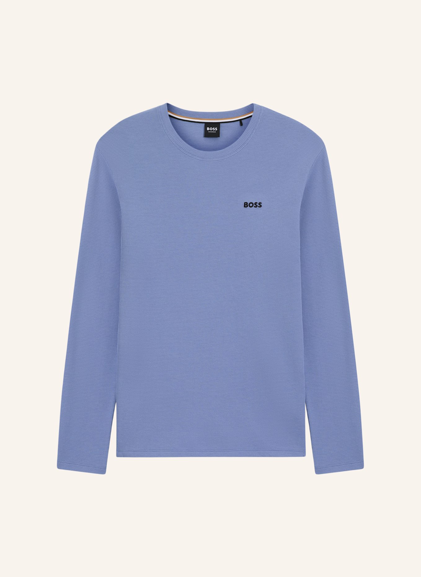 BOSS Schlafshirt WAFFLE: HELLBLAU