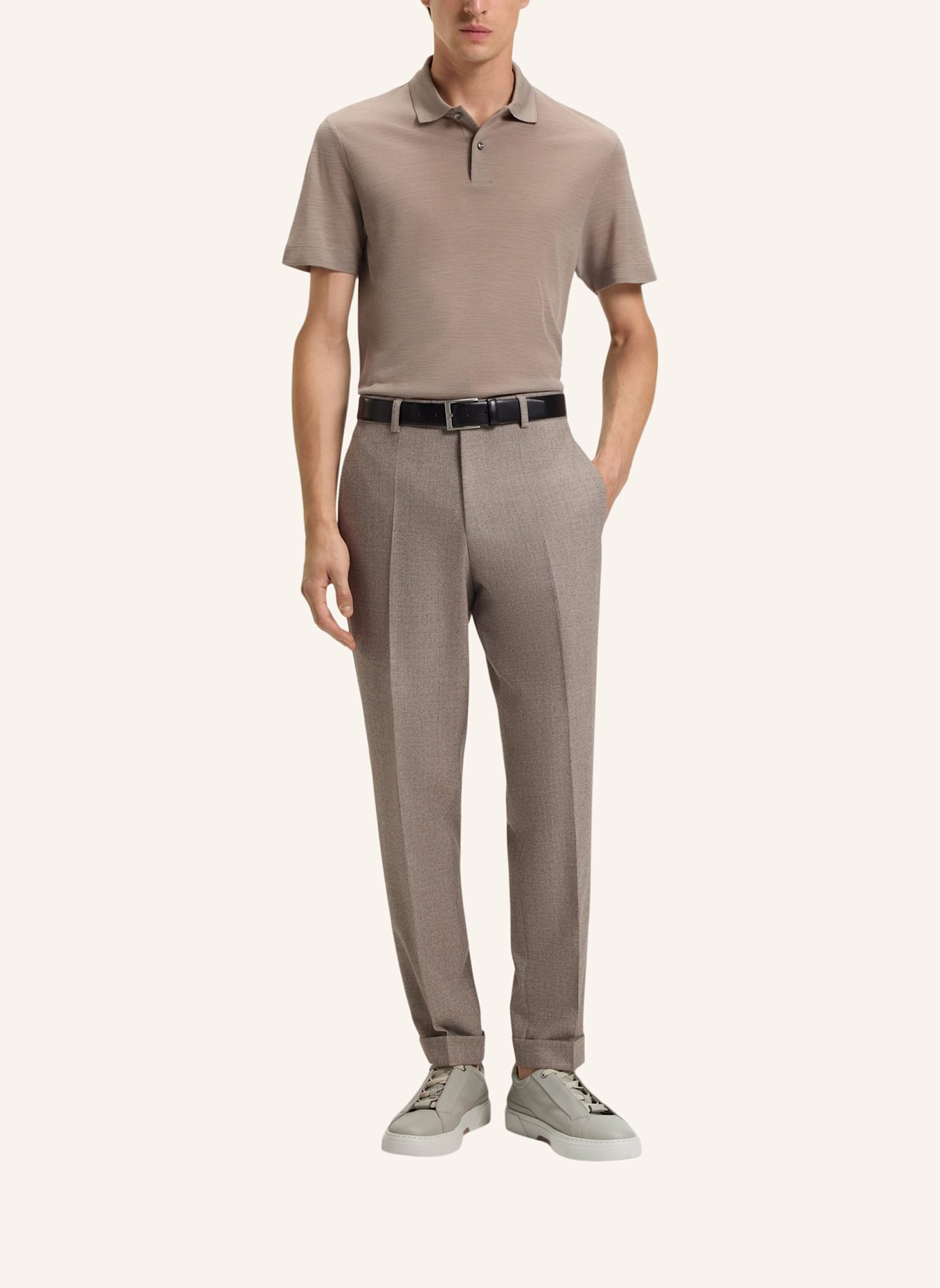 BOSS Sneaker GARY_TENN_LTGR: KHAKI