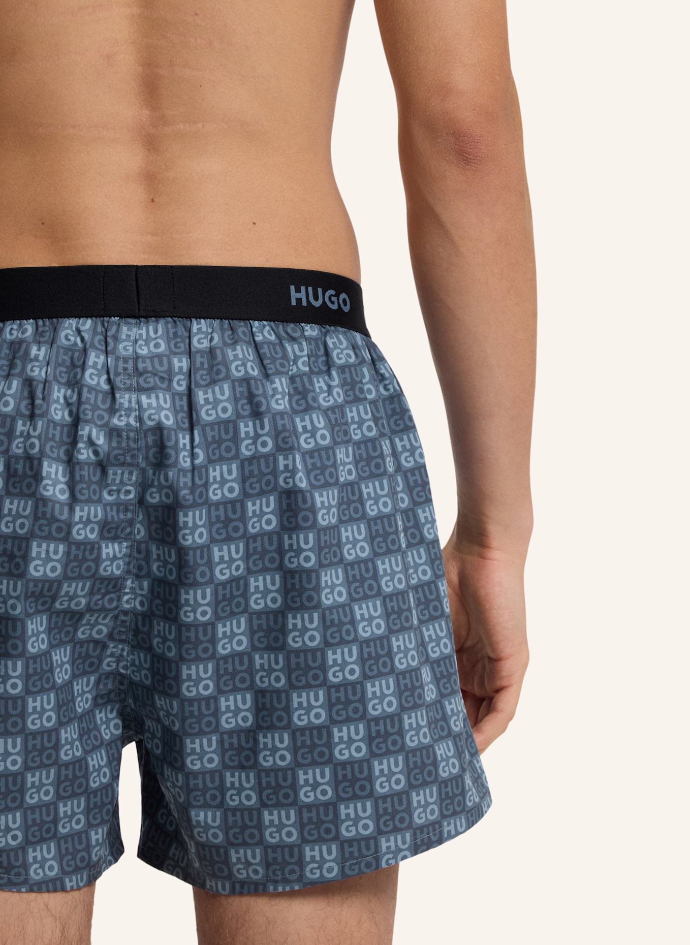 HUGO Boxershort WOVEN BOXER TRIPLET: WEISS