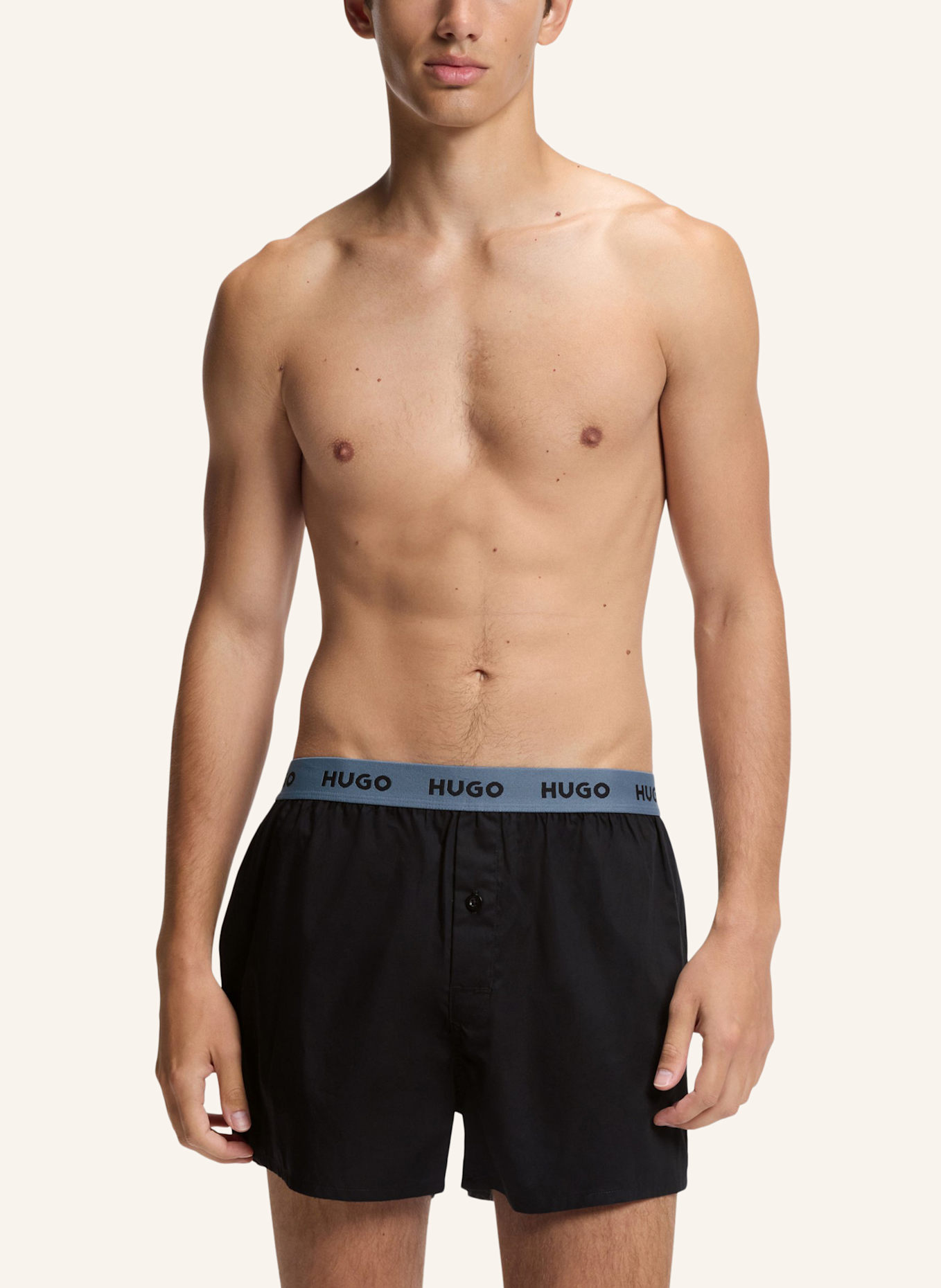 HUGO Boxershort WOVEN BOXER TRIPLET: WEISS