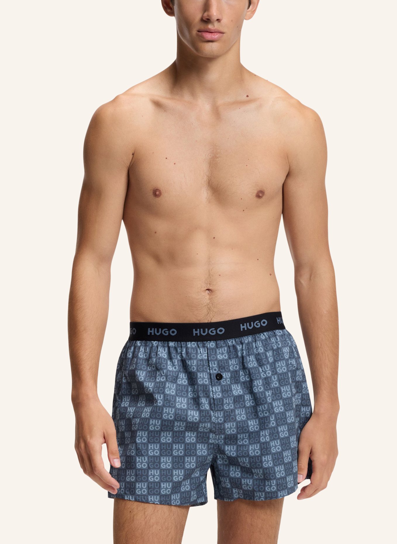 HUGO Boxershort WOVEN BOXER TRIPLET: WEISS