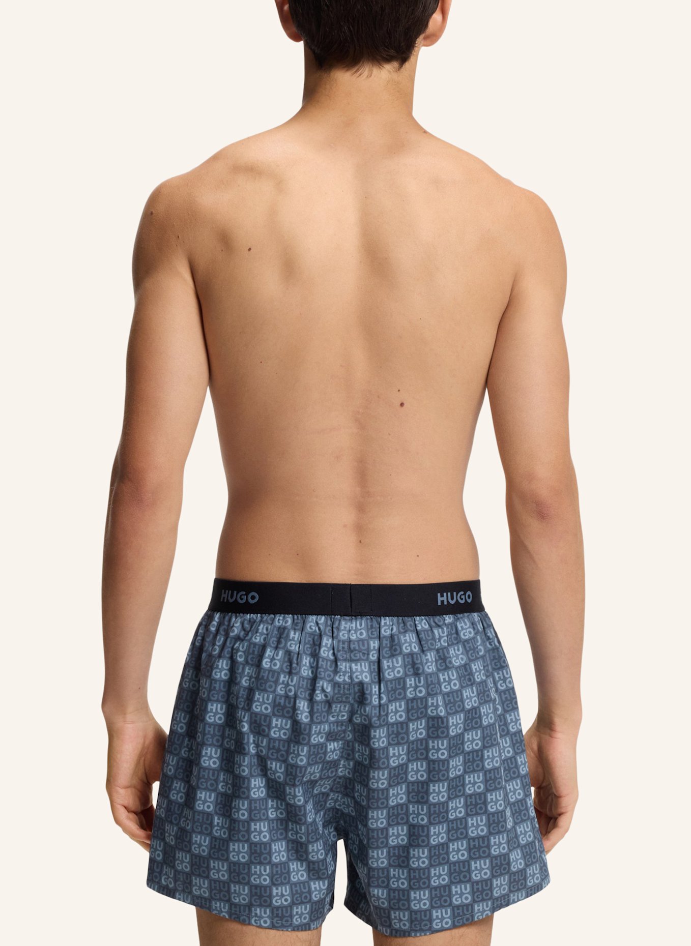 HUGO Boxershort WOVEN BOXER TRIPLET: WEISS