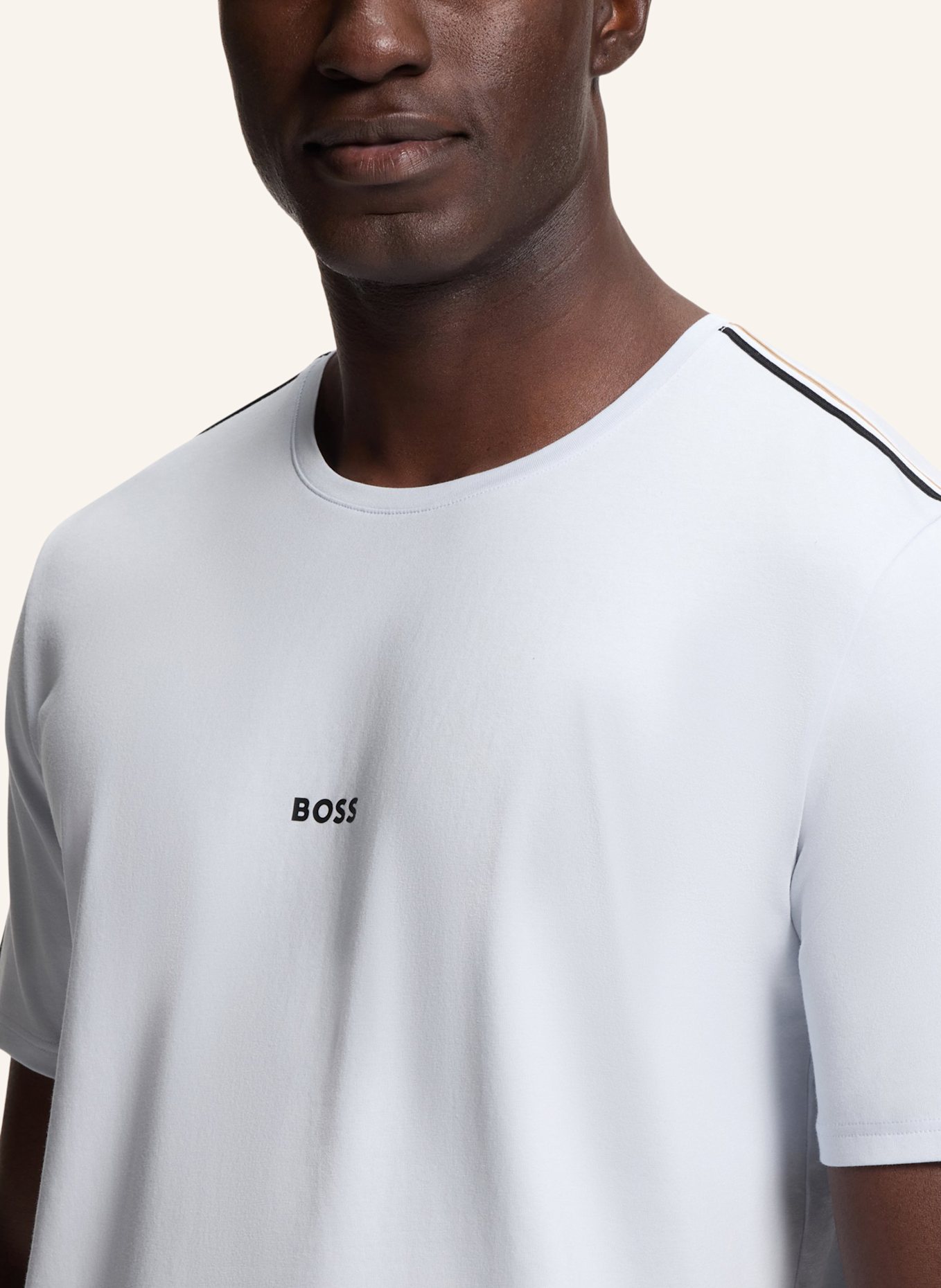 BOSS Pyjama-Oberteil UNIQUE T-SHIRT Regular Fit: LILA