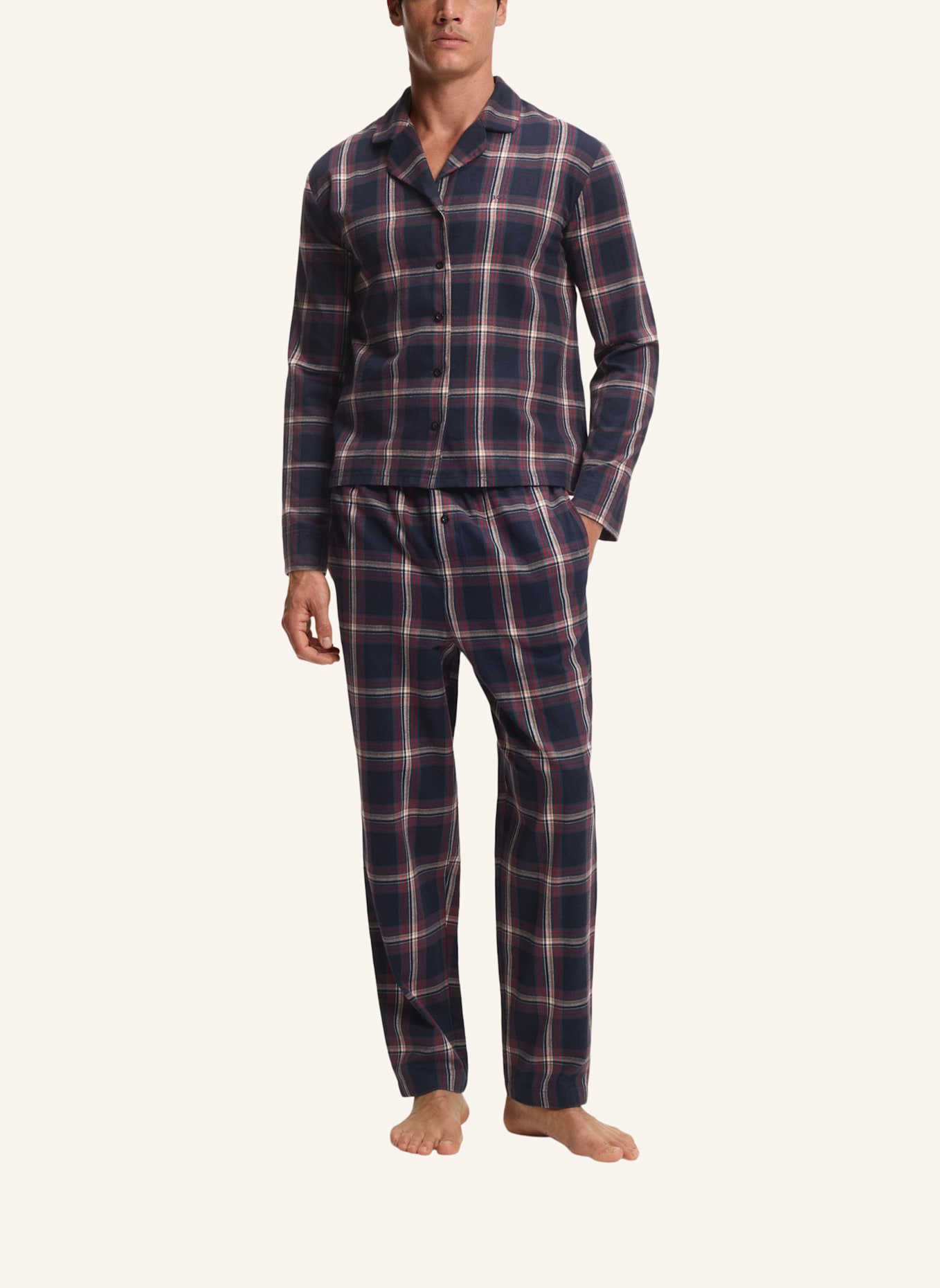 BOSS Pyjamas Unterteil HOLIDAY PANTS: BLAU