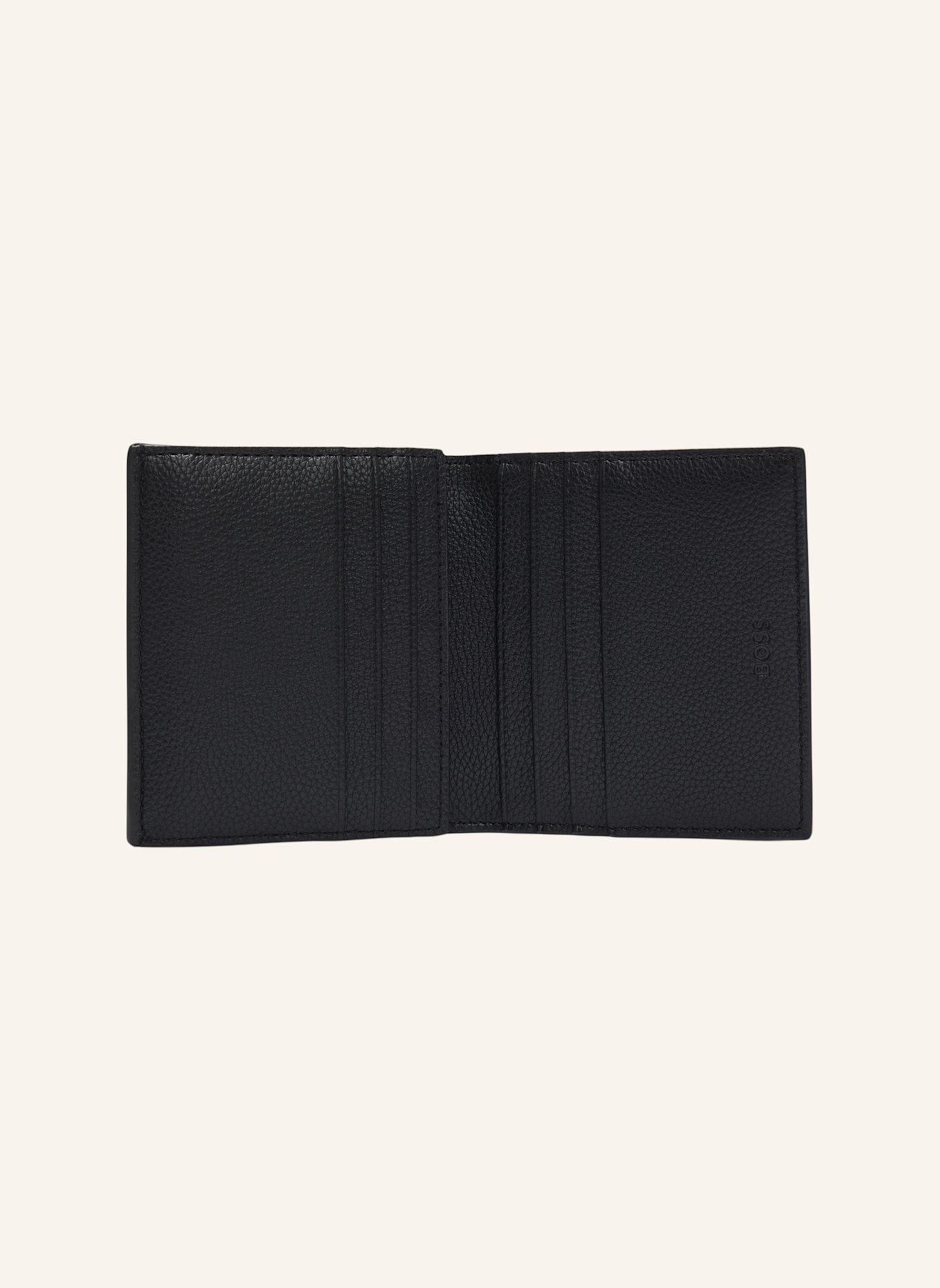 BOSS Brieftasche RAY_FLAT TRIFOLD: SCHWARZ