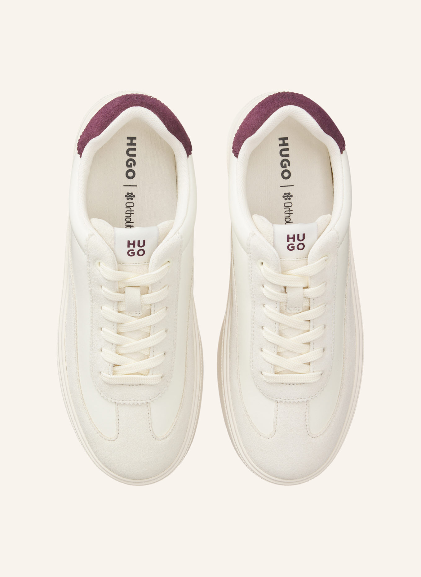 HUGO Turnschuh LYZZ_TENN_BPSD: HELLGRAU