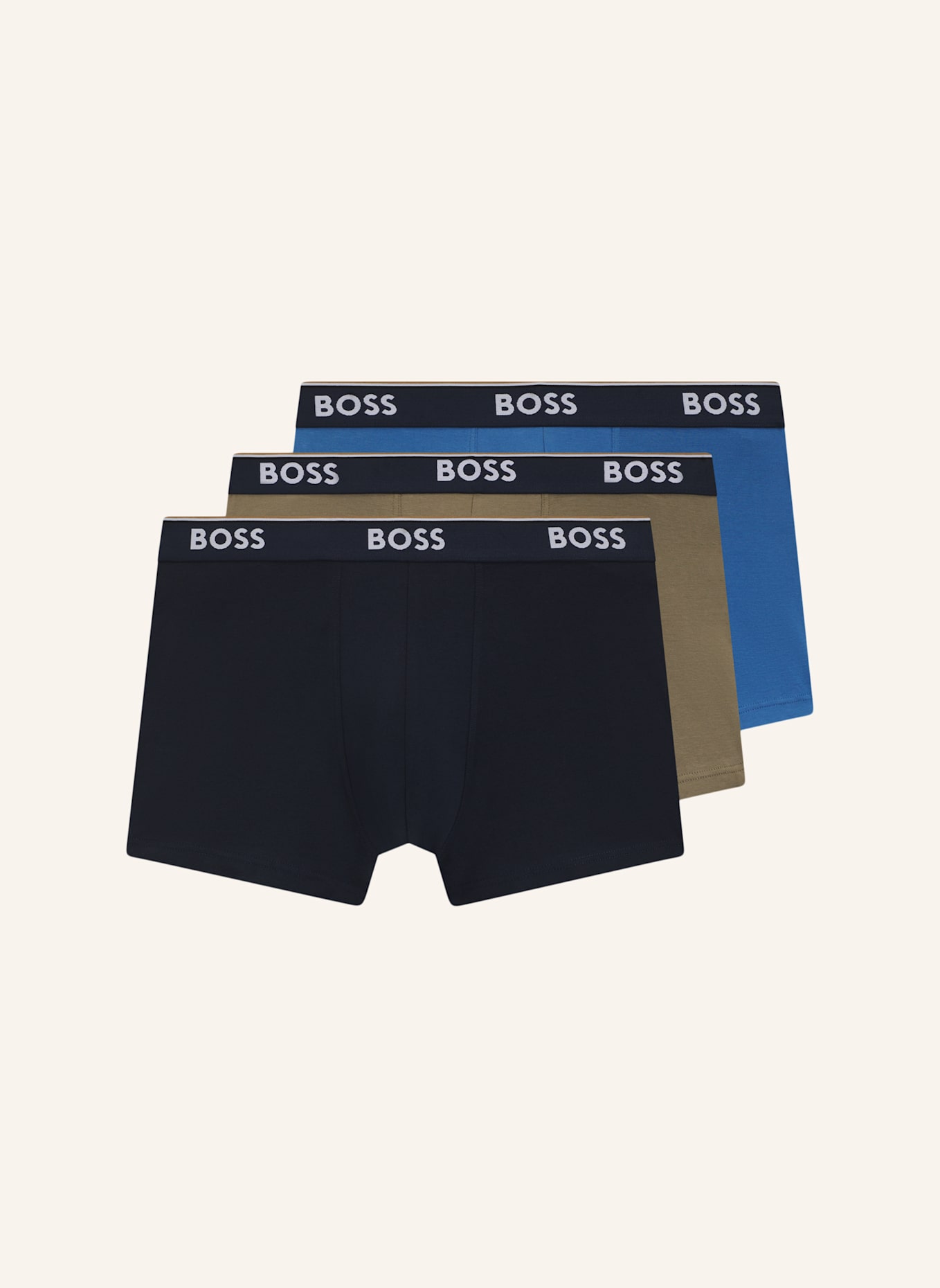 BOSS Boxershort TRUNK 3P POWER: WEISS