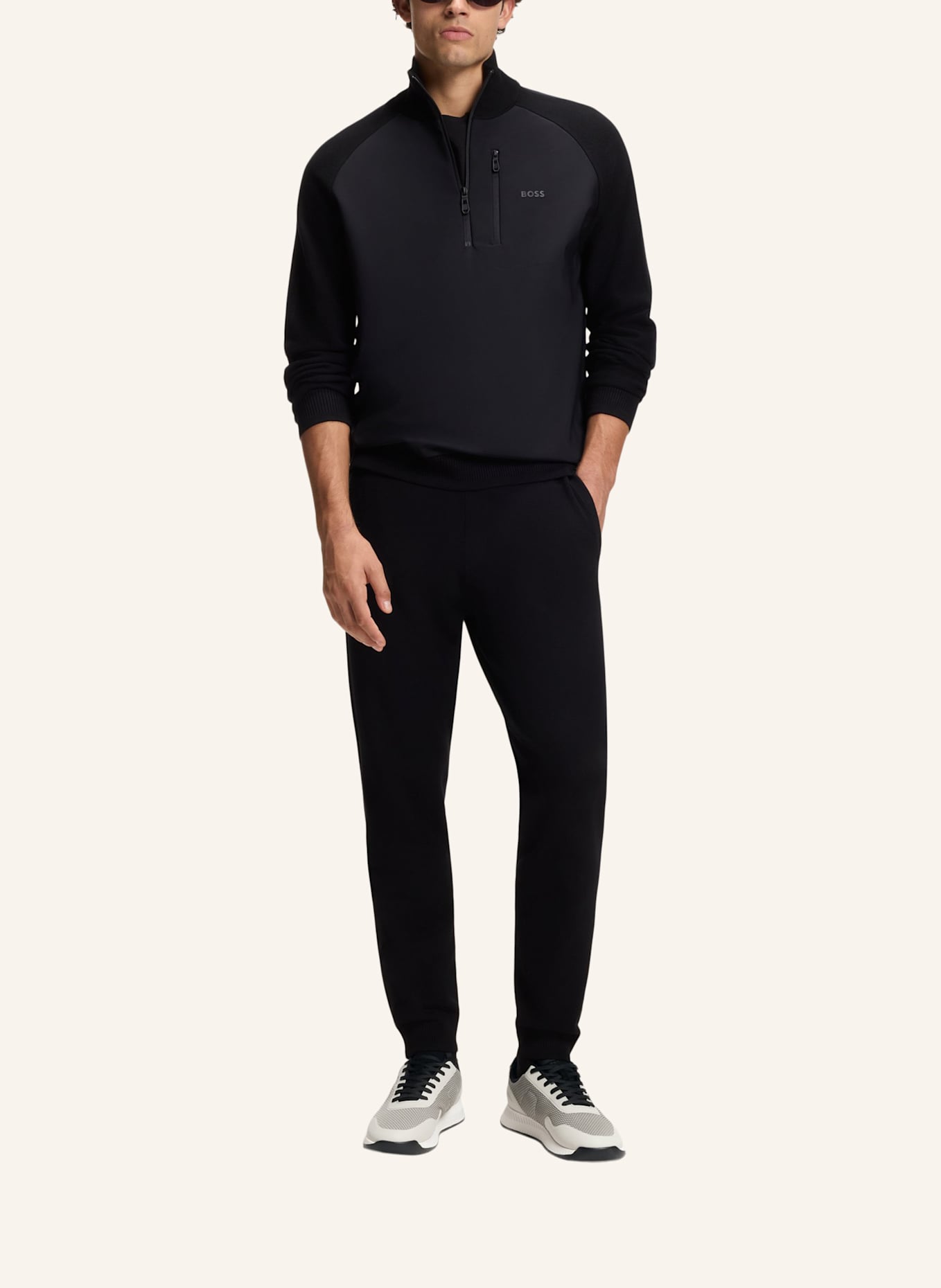 BOSS Sneaker TITANIUM_RUNN_METH: BEIGE