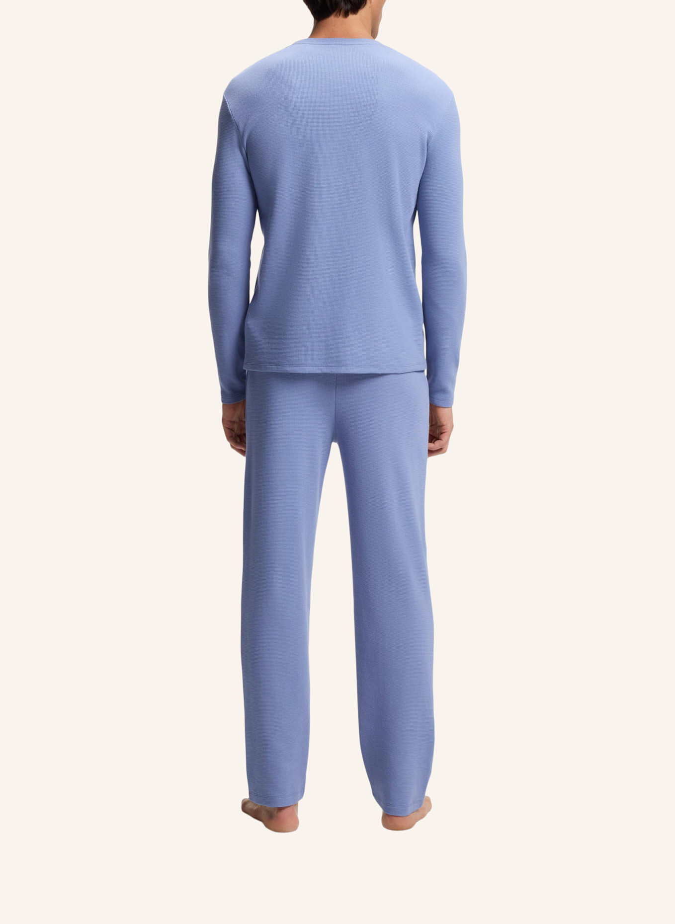 BOSS Schlafhose WAFFLE: HELLBLAU
