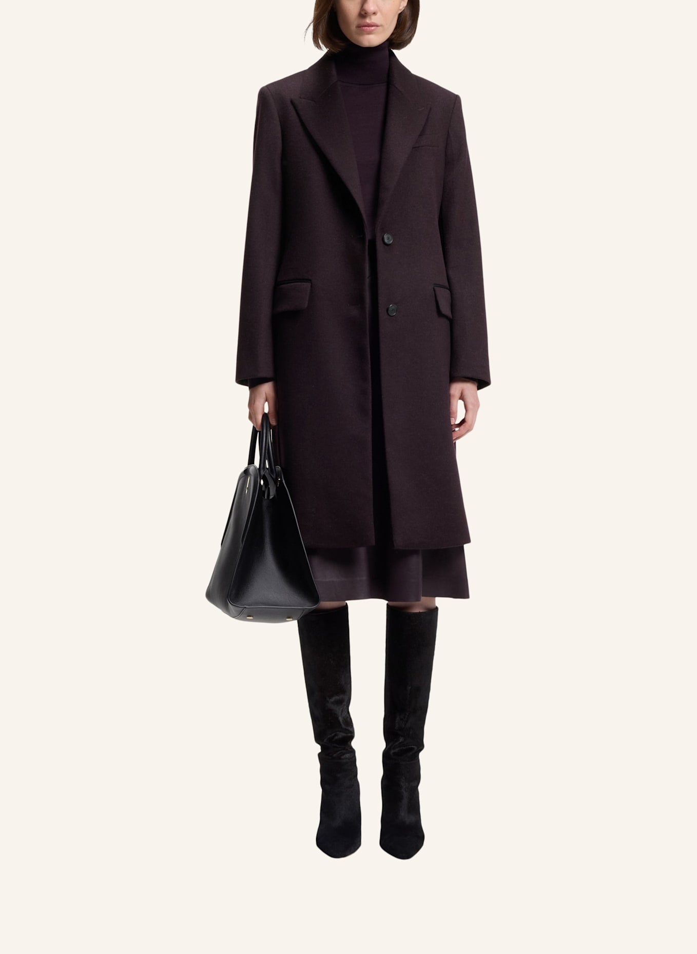 BOSS Mantel CLASSIN: DUNKELLILA