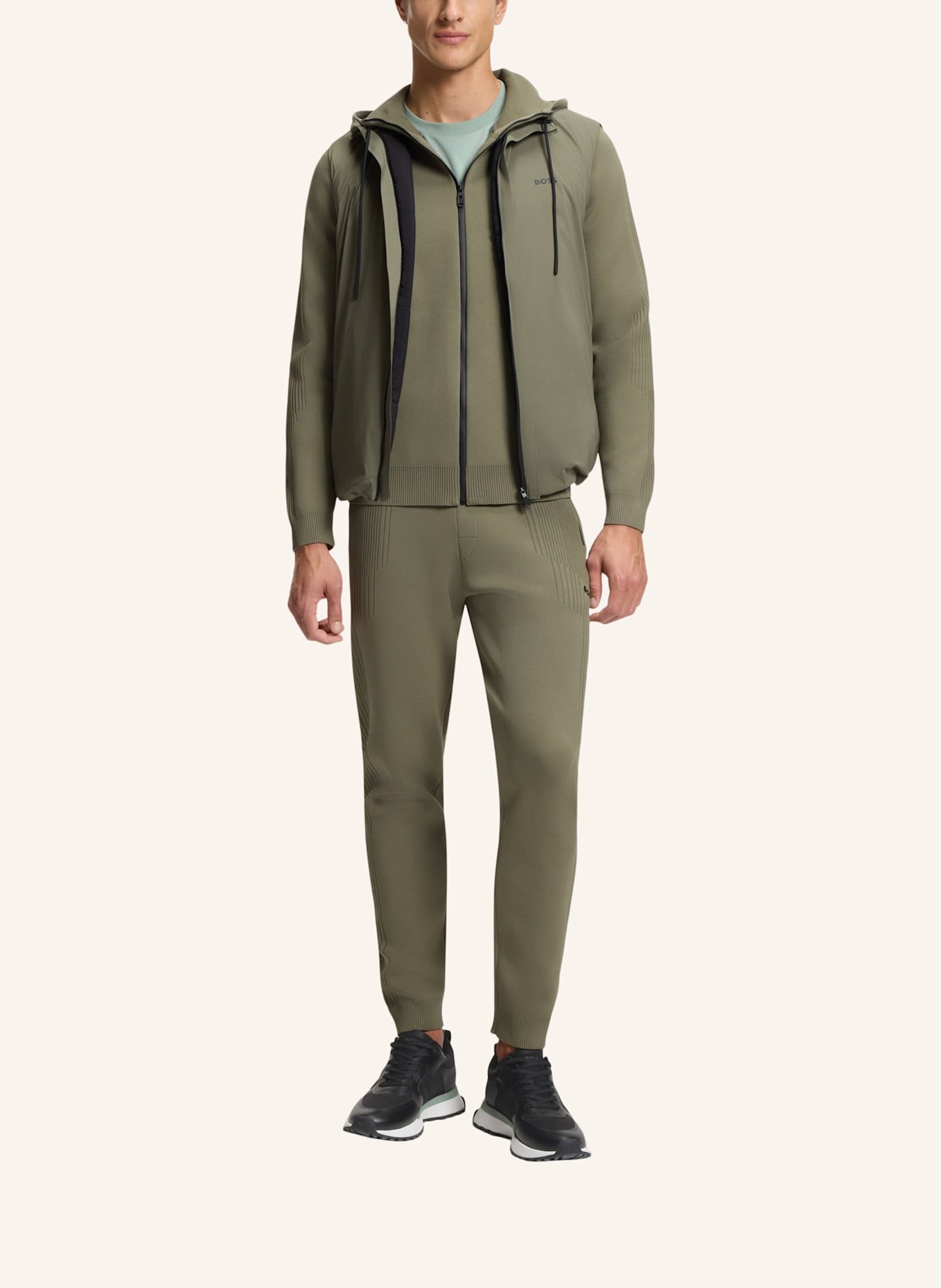 BOSS Sneaker JONAH_RUNN_METH: SCHWARZ