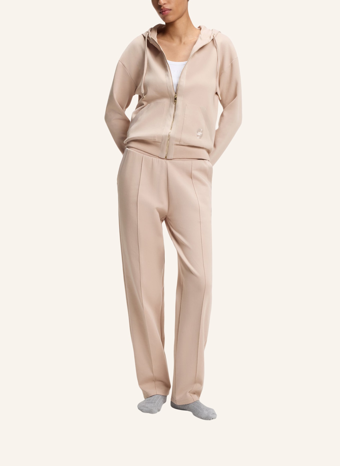 BOSS Loungewear Unterteil SHINY B_PANTS: BEIGE