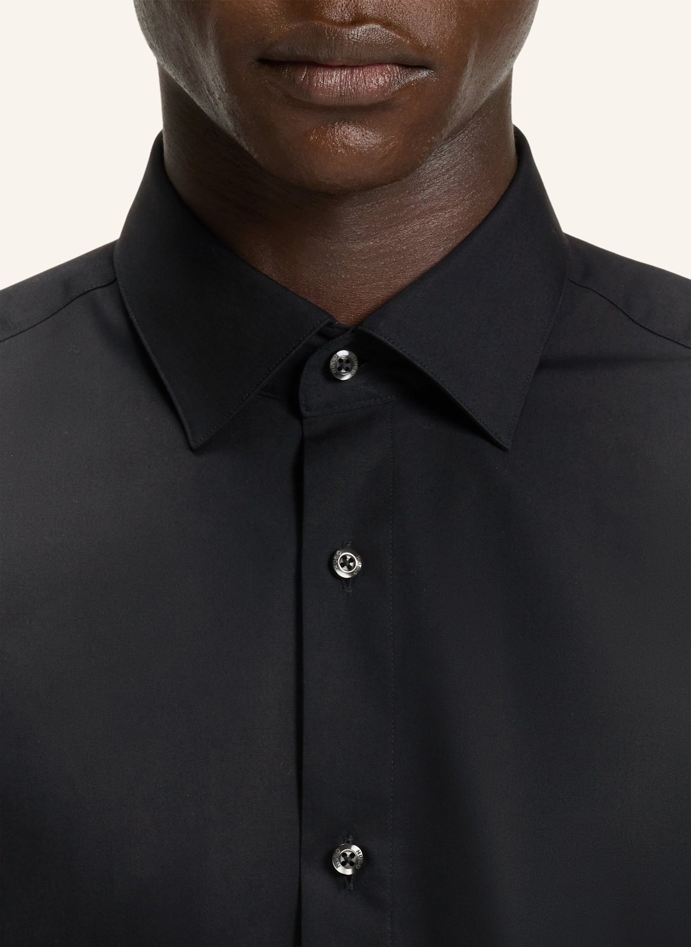 HUGO Business Hemd VALERIO: SCHWARZ