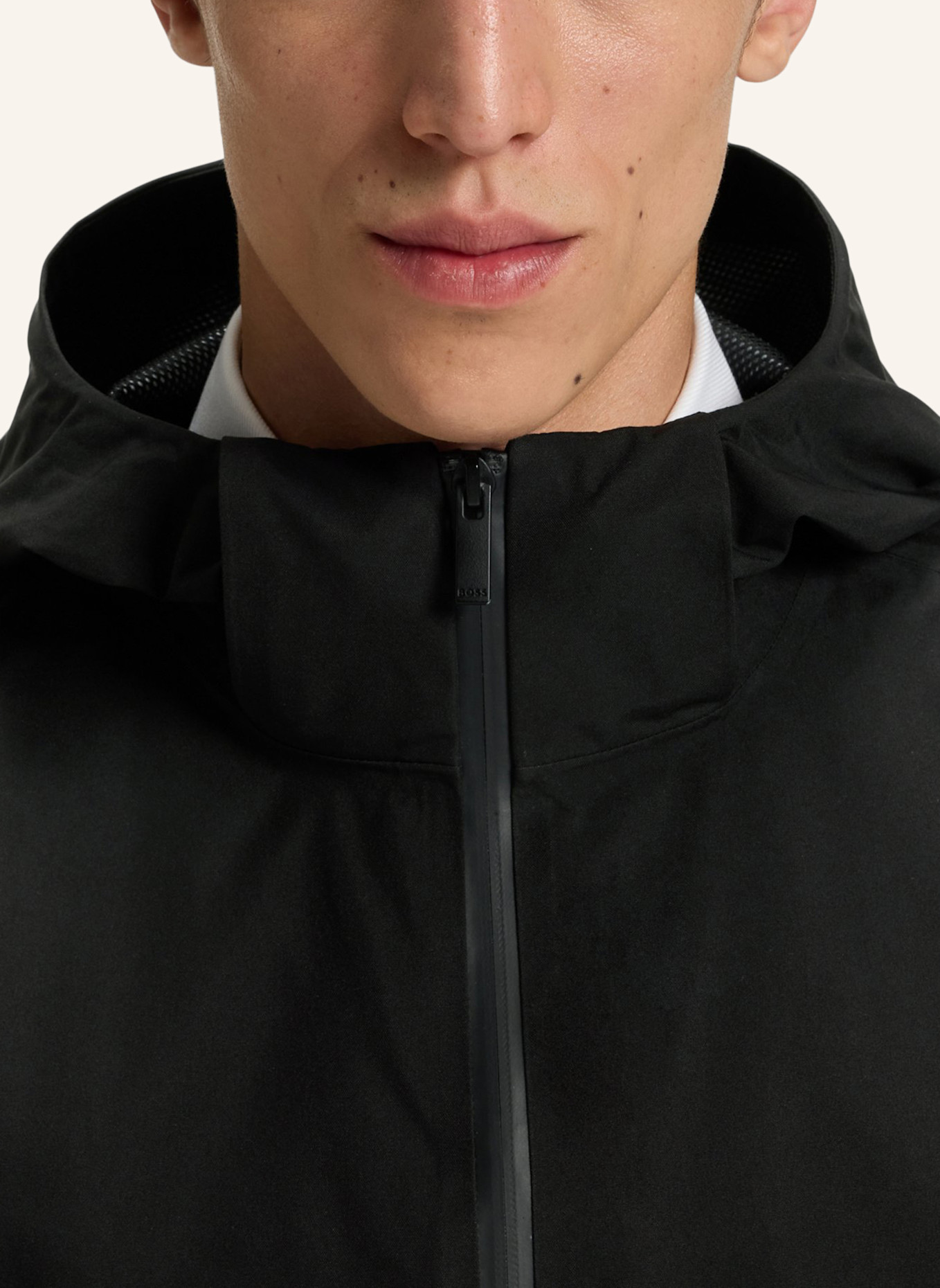 BOSS Casual Jacke P-COM-GORETEX: SCHWARZ