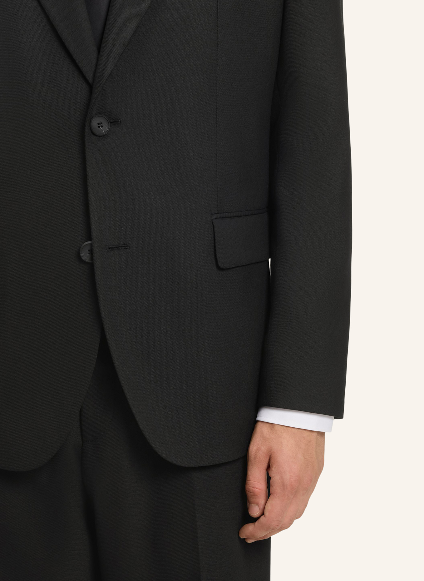 HUGO Business Anzug KARLO-FLIPS251X Modern Fit: SCHWARZ