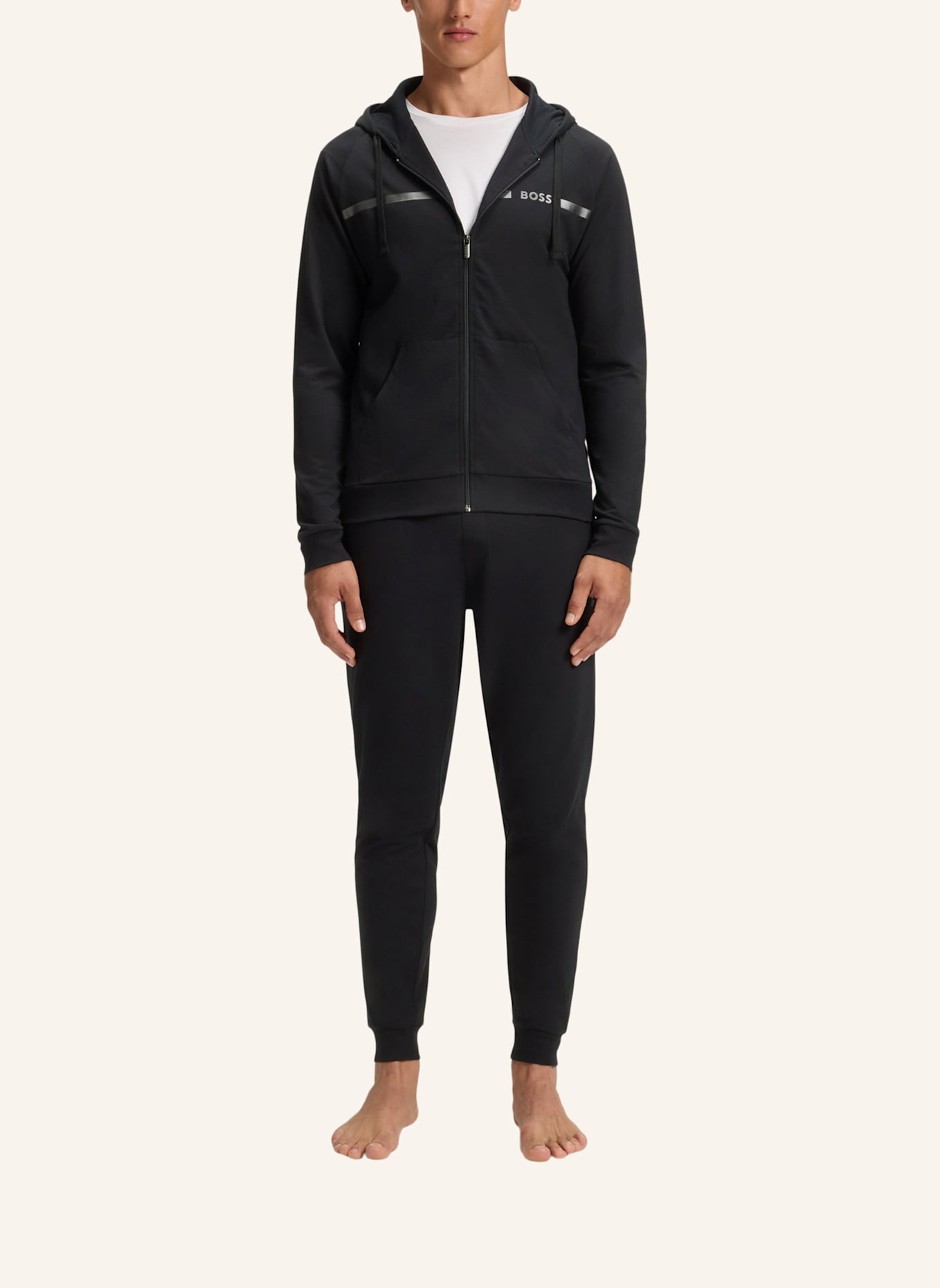 BOSS Loungewear Jacke AUTHENTIC JACKET H Regular Fit: SCHWARZ